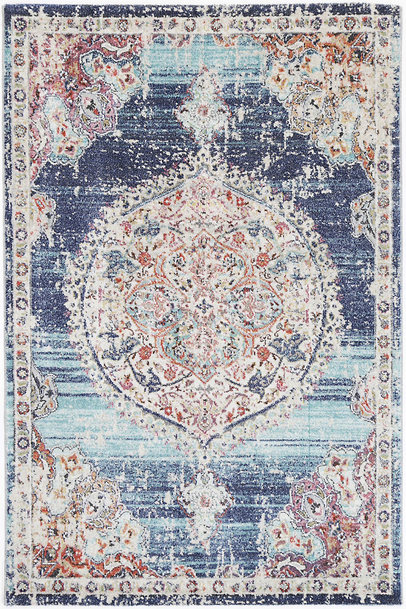 V516-SALS28020042035-140404-00 hollow-medalion-transitional-navy-multi-rug 280x380 - Image 1