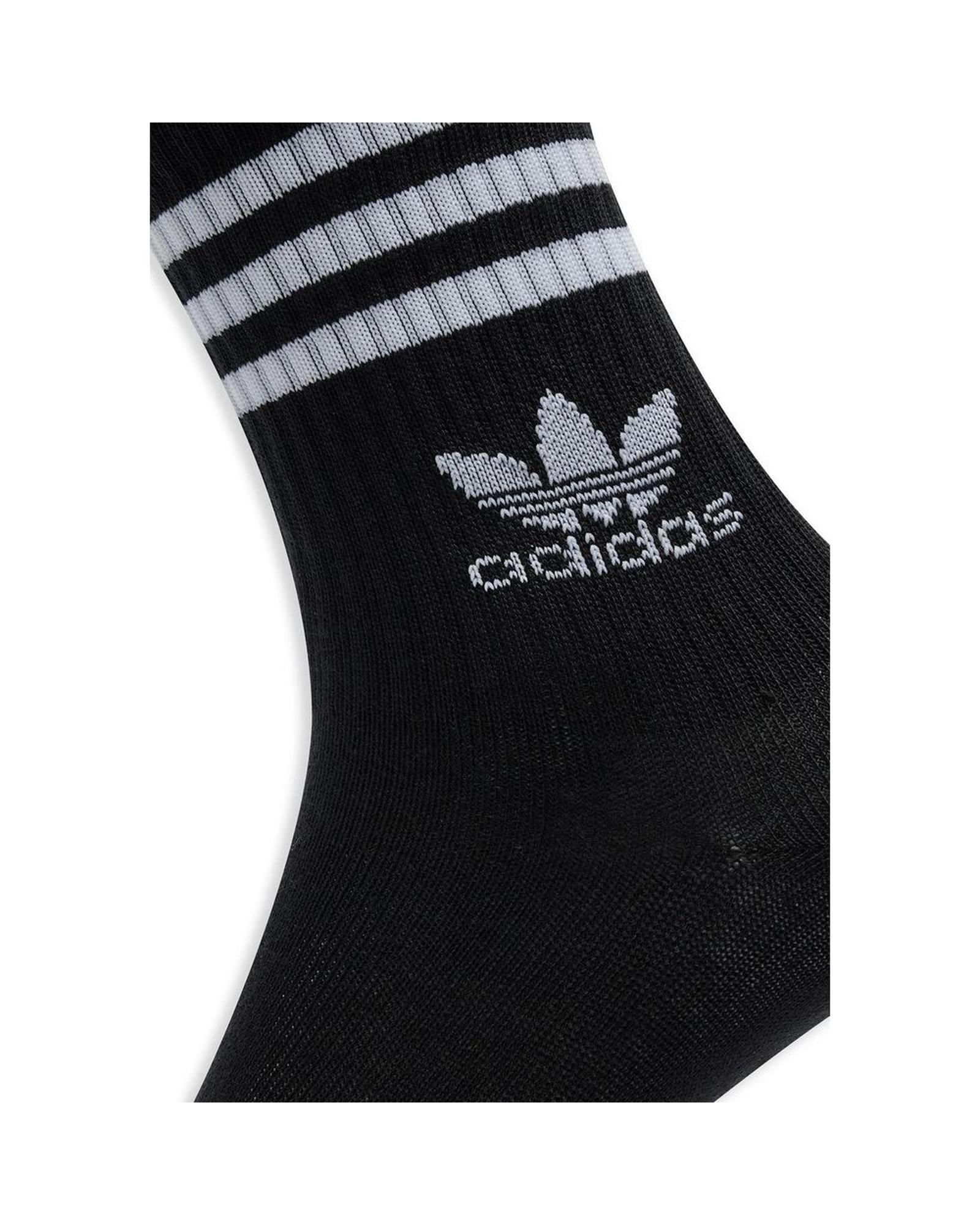 V539-AD-15280900009-37-39-202506191646-00 Adidas Men's Black Cotton Sock - 37-39 US - Image 1