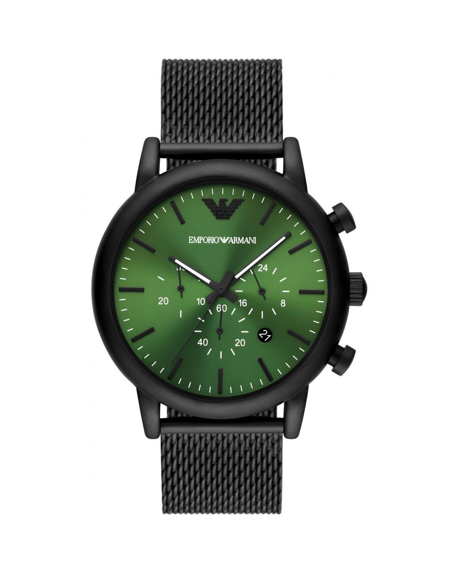 V539-ARAR11470AC-202506111712-00 Armani Men's Black Metal Watch - One Size - Image 1