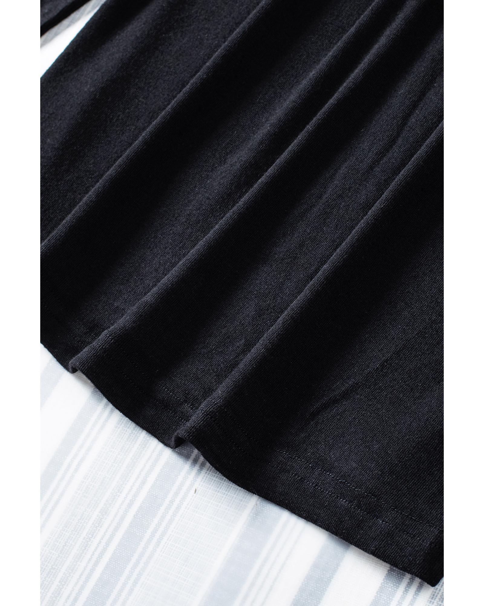 V539-AZEXDC2511435-2-S-202508252140-00 Azura Exchange Sequin Shoulder Long Sleeve Top - S - Image 1