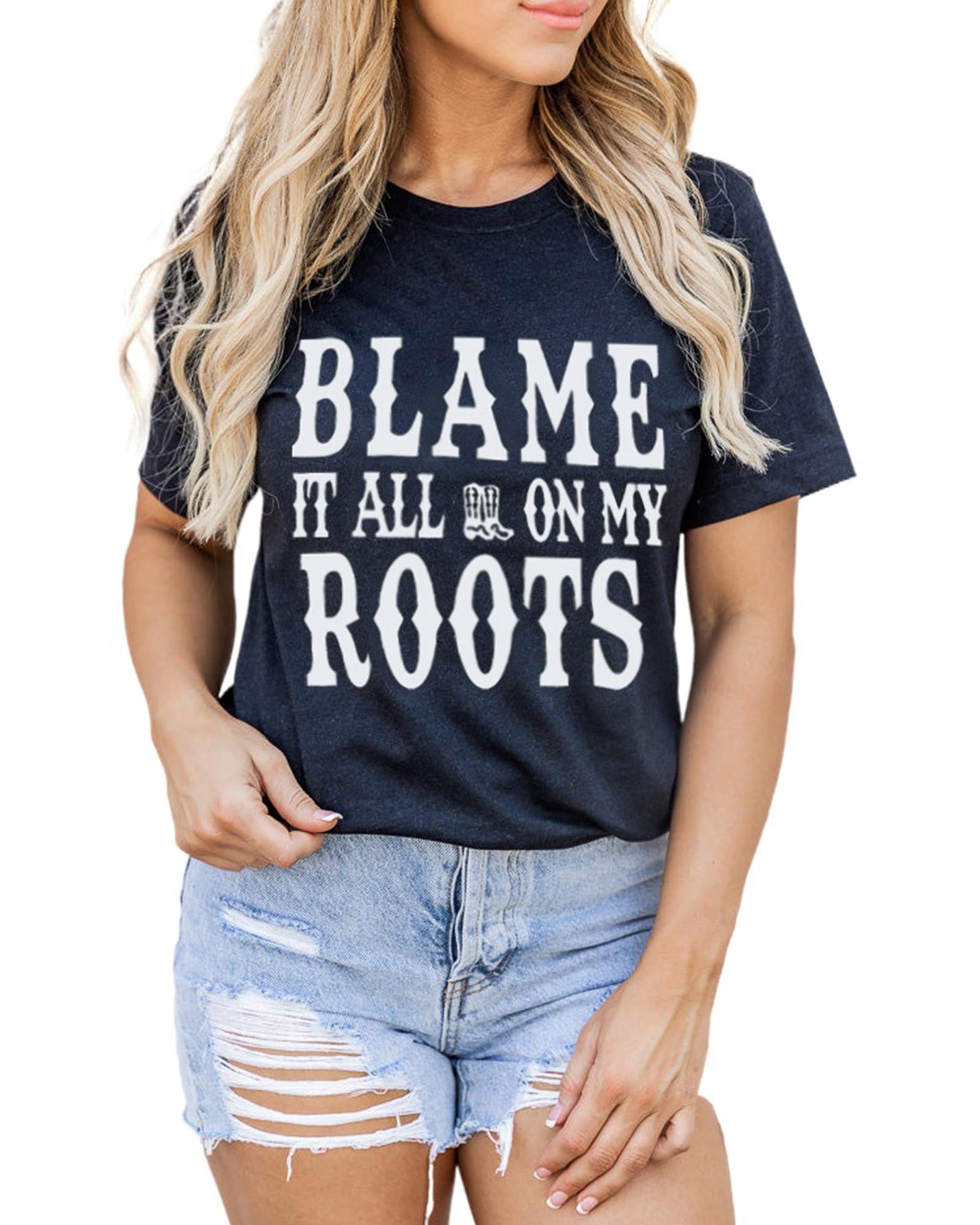 V539-AZEXDC25217387-2-M-202508252030-00 Azura Exchange Roots Short Sleeve T-Shirt - M - Image 1