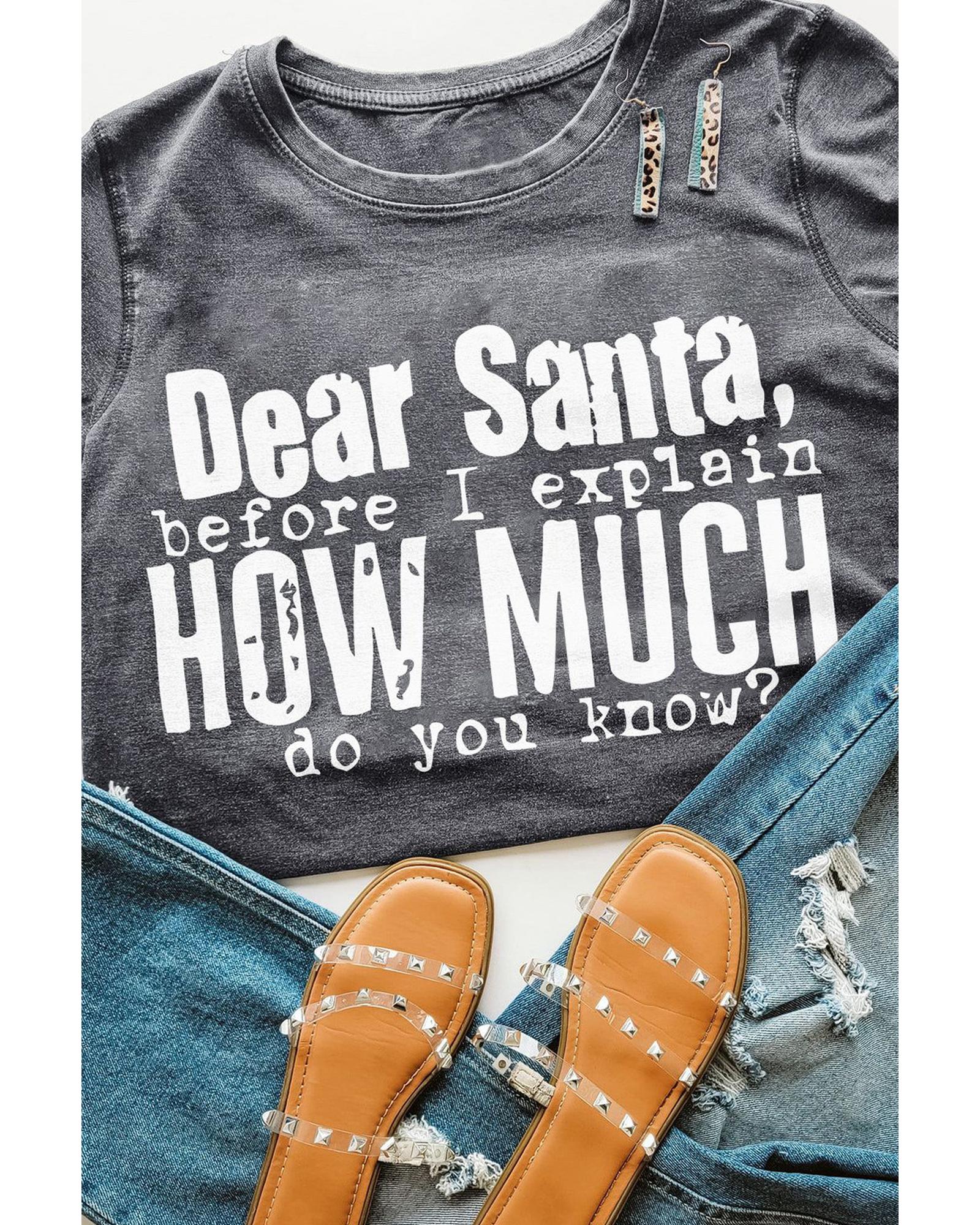 V539-AZEXDC25219050-11-XL-202508260510-00 Azura Exchange Christmas Funny Saying Print T-Shirt - XL - Image 1