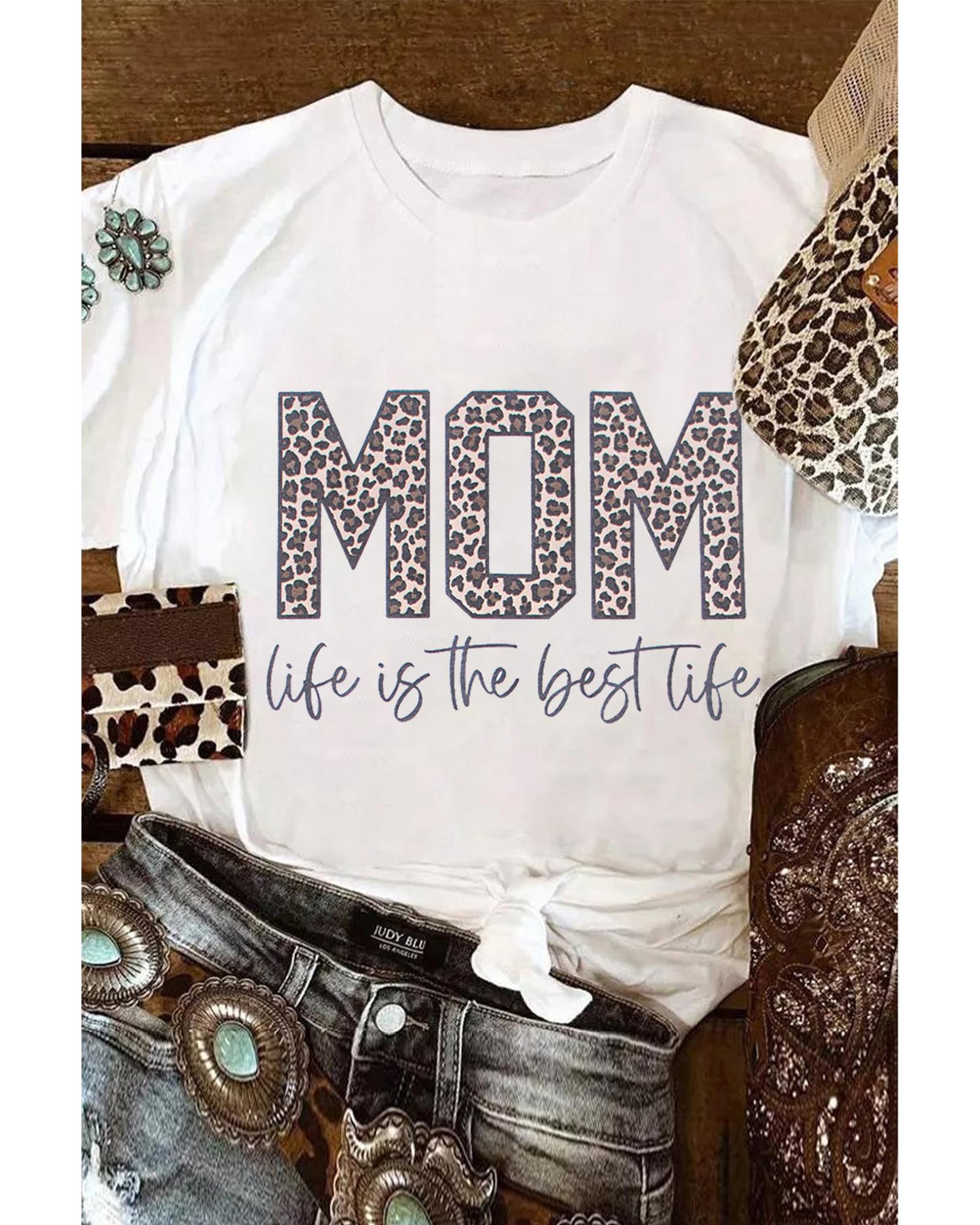 V539-AZEXDC25220037-1-S-164795-00 Azura Exchange Leopard Print Graphic T Shirt - S - Image 1