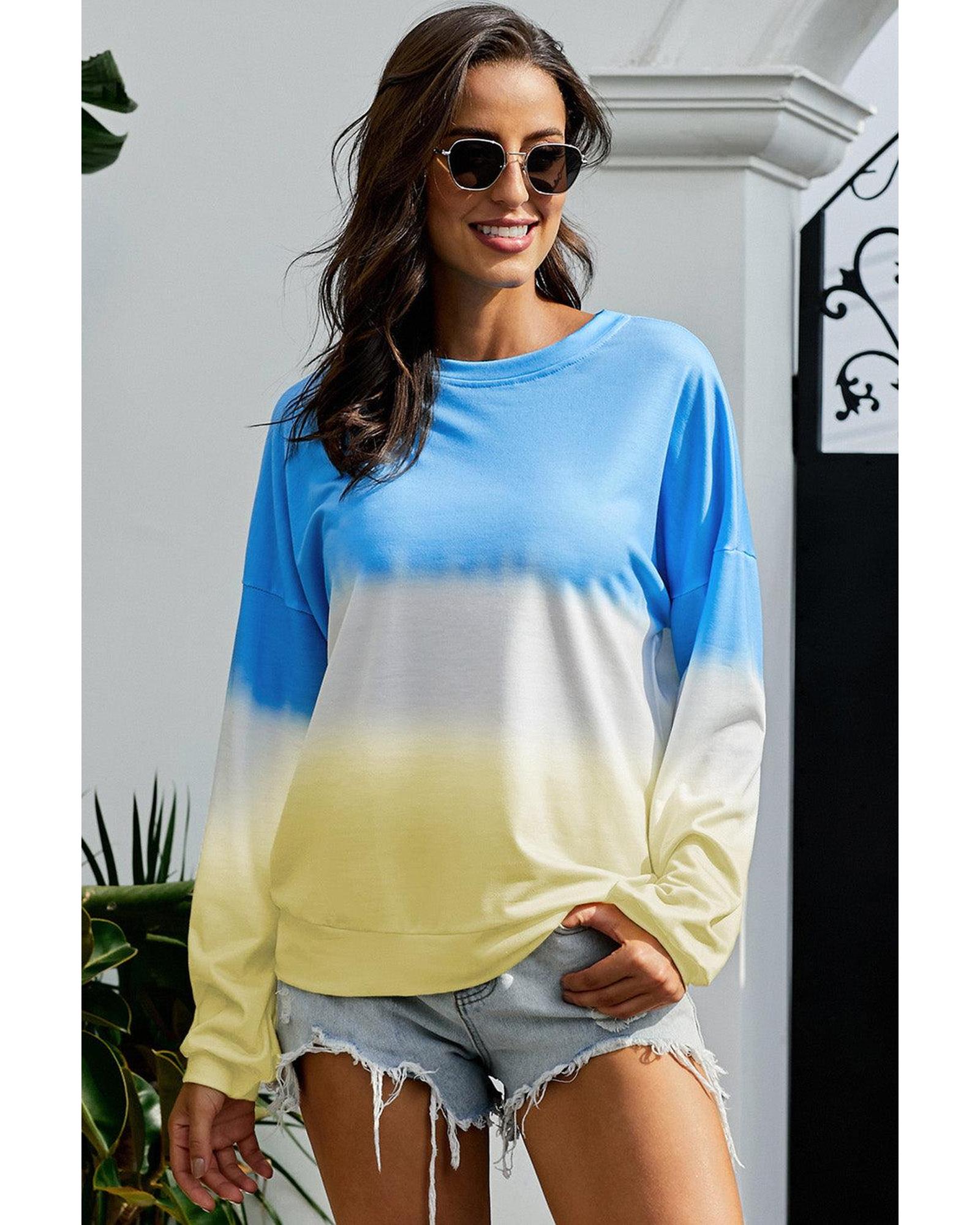 V539-AZEXDC252310-5-M-202508261620-00 Azura Exchange Tie Dye Pullover Sweatshirt - M - Image 1