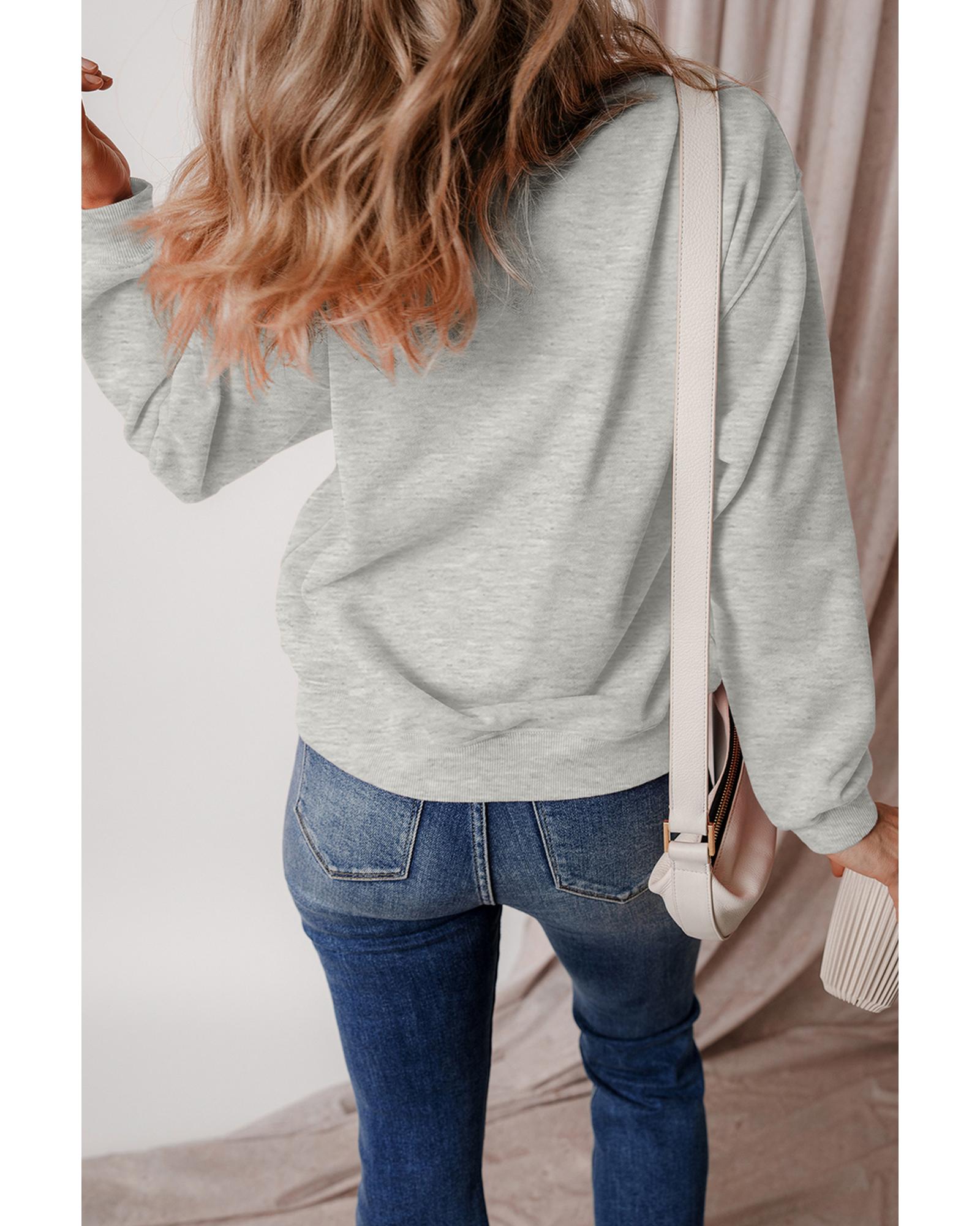 V539-AZEXDC25318334-P11-2XL-202508281255-00 Gray Thanksgiving Pumpkin Season Drop Shoulder Sweatshirt - 2XL - Image 1