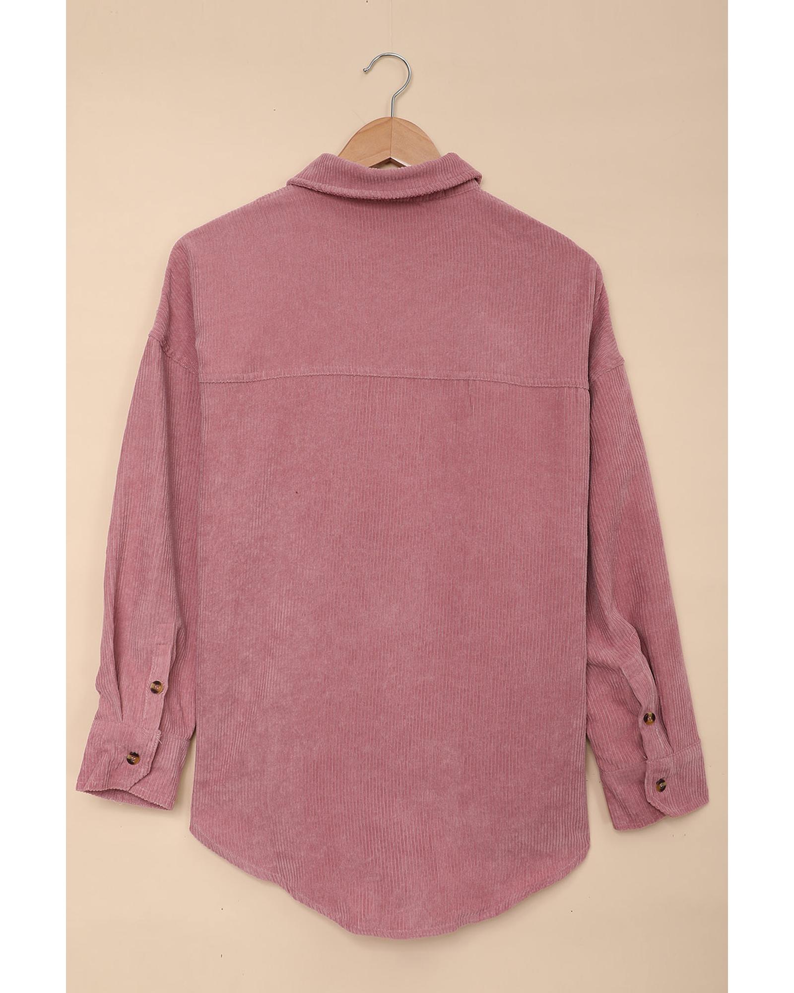 V539-AZEXDC255320-10-M-202508291155-00 Azura Exchange Button Pocket Corduroy Shirt - M - Image 1