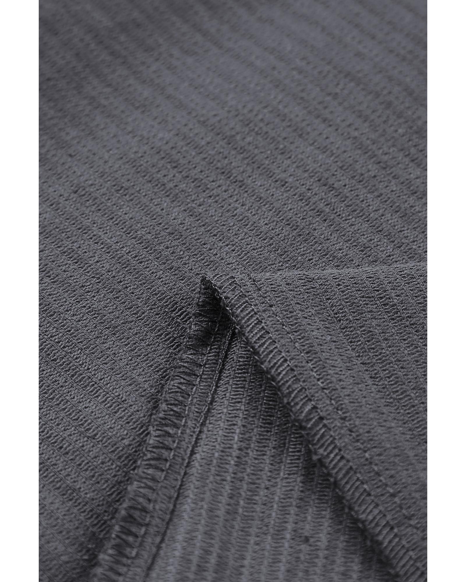 V539-AZEXDC7711218-11-8-202506150821-00 Gray Corduroy High Waist Straight Leg Pants - 8 US - Image 1