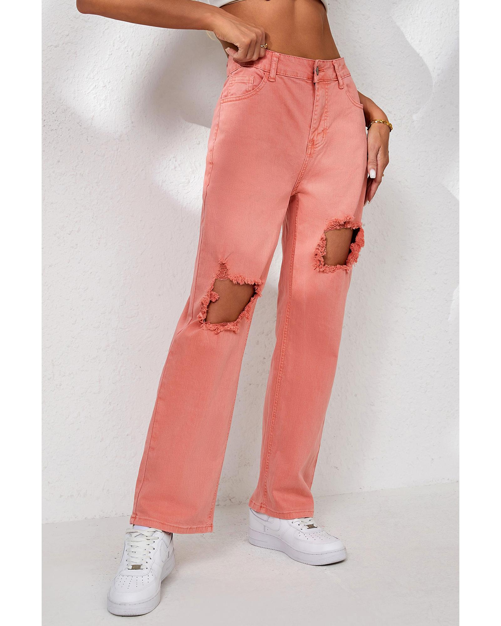 V539-AZEXDC7873435-10-16-202508260425-00 Azura Exchange Ripped Straight Leg Pocket Jeans - 16 US - Image 1