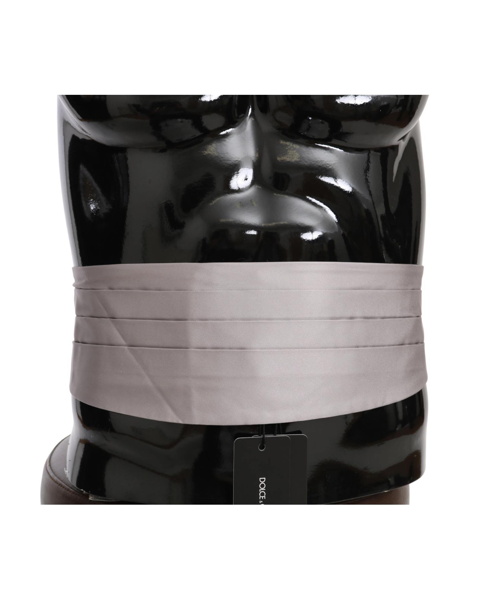 V539-BEL60655-50-202508312030-00 Dolce & Gabbana Silk Cummerbund with Logo Details W50 US Men - Image 1