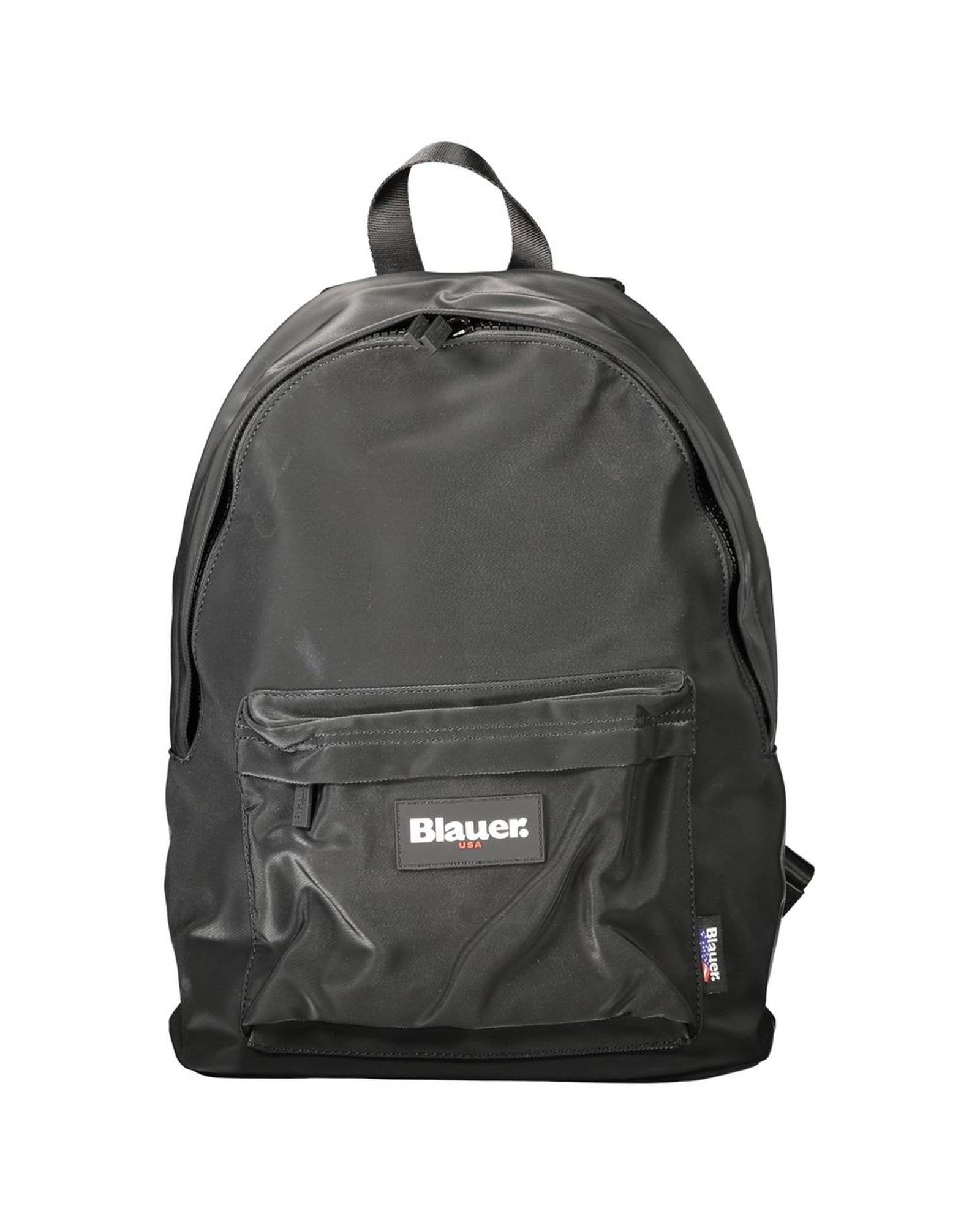 V539-BL-34058-202506160132-00 Blauer Men's Black Polyester Backpack - One Size - Image 1
