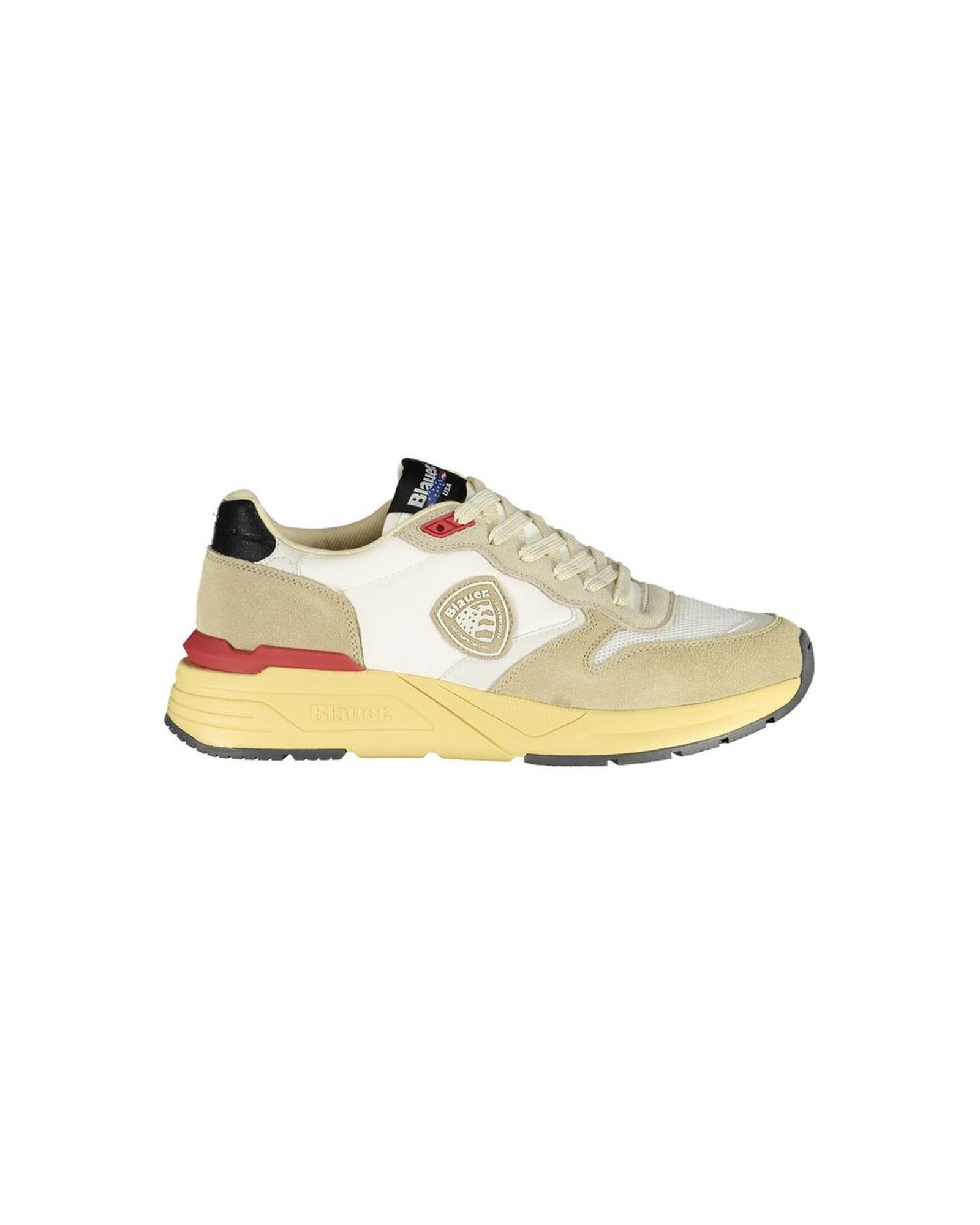 V539-BL-35540-EU44US11-202506160151-00 Blauer Men's Beige Polyester Sneaker - 44 EU - Image 1