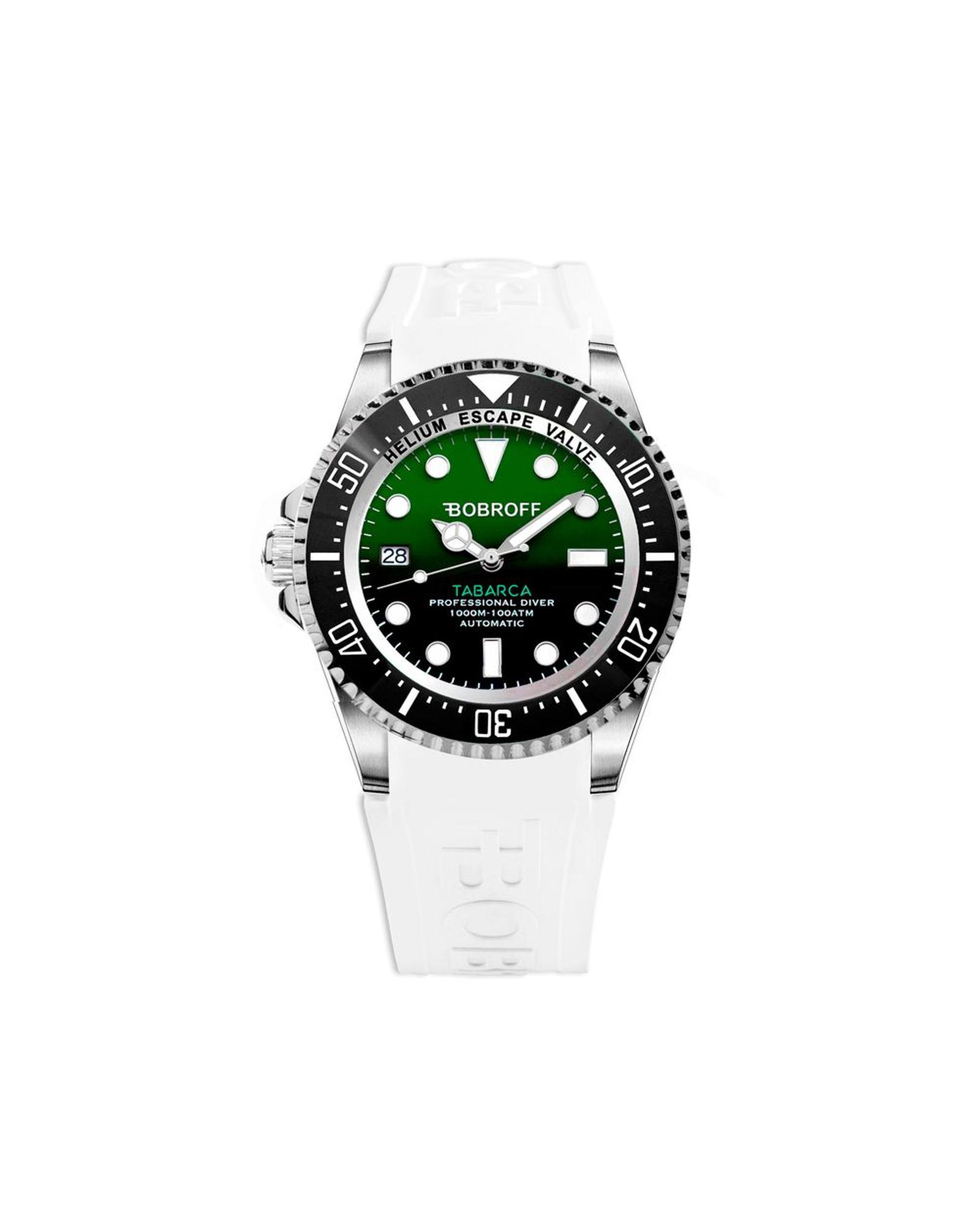 V539-BOBF0002IBFSTBAC-202506160017-00 Bobroff Men's White Silicone Watch - One Size - Image 1