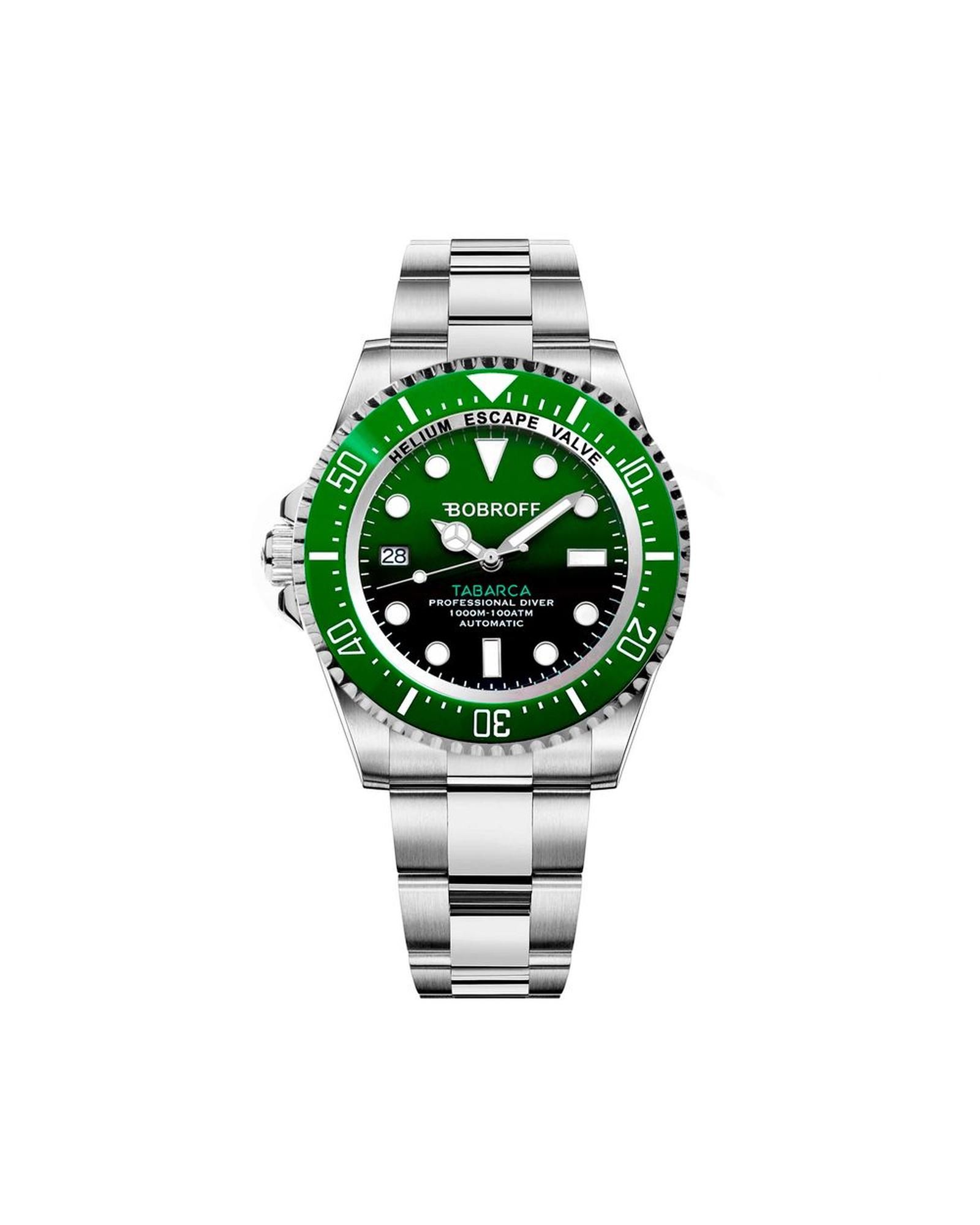 V539-BOBF0002IBVAC-202506160017-00 Bobroff Men's Silver Stainless Steel Watch - One Size - Image 1