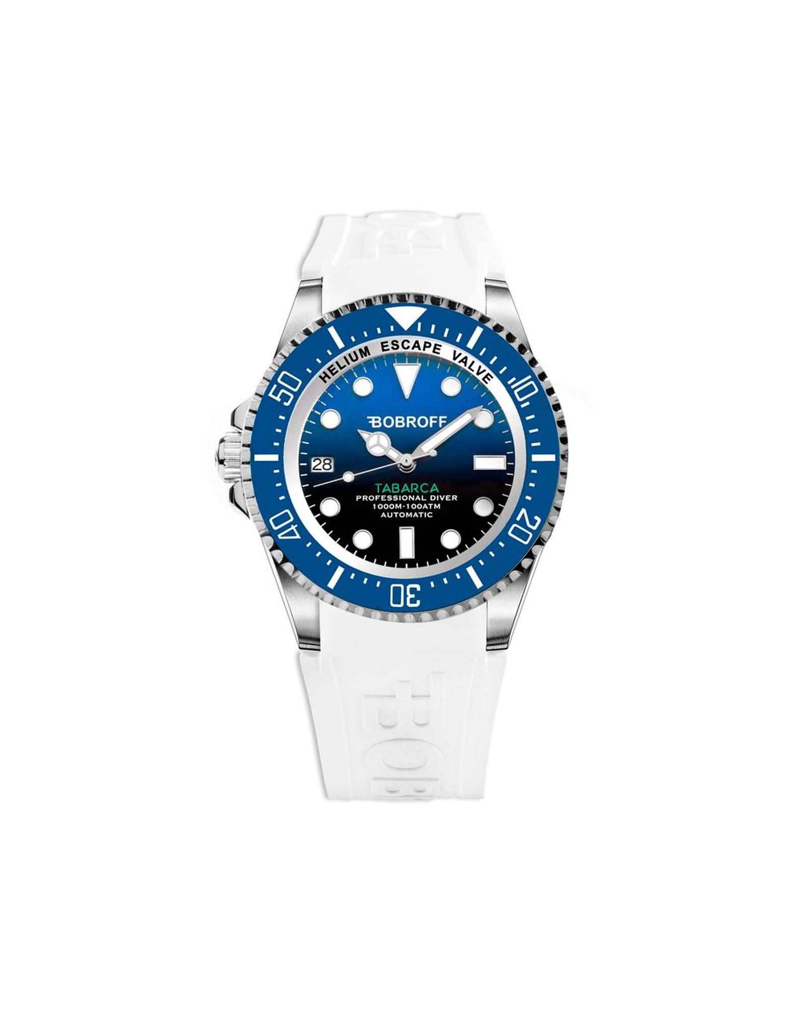 V539-BOBF0003IBABFSTBAC-202506160022-00 Bobroff Men's White Rubber Watch - One Size - Image 1