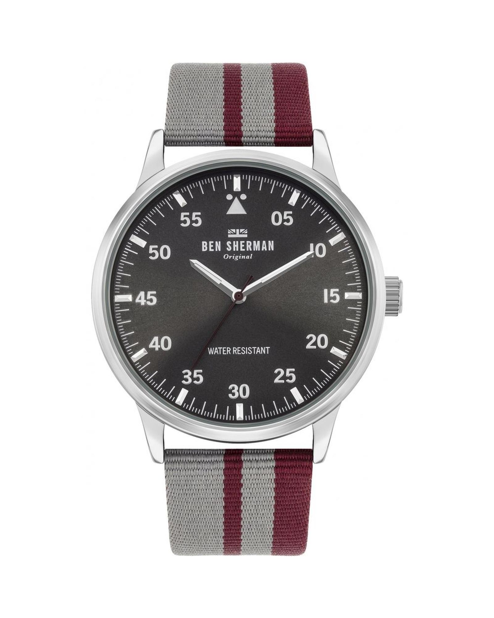 V539-BSWB042ERAC-202506160122-00 Ben Sherman Men's Gray Fabric Watch - One Size - Image 1