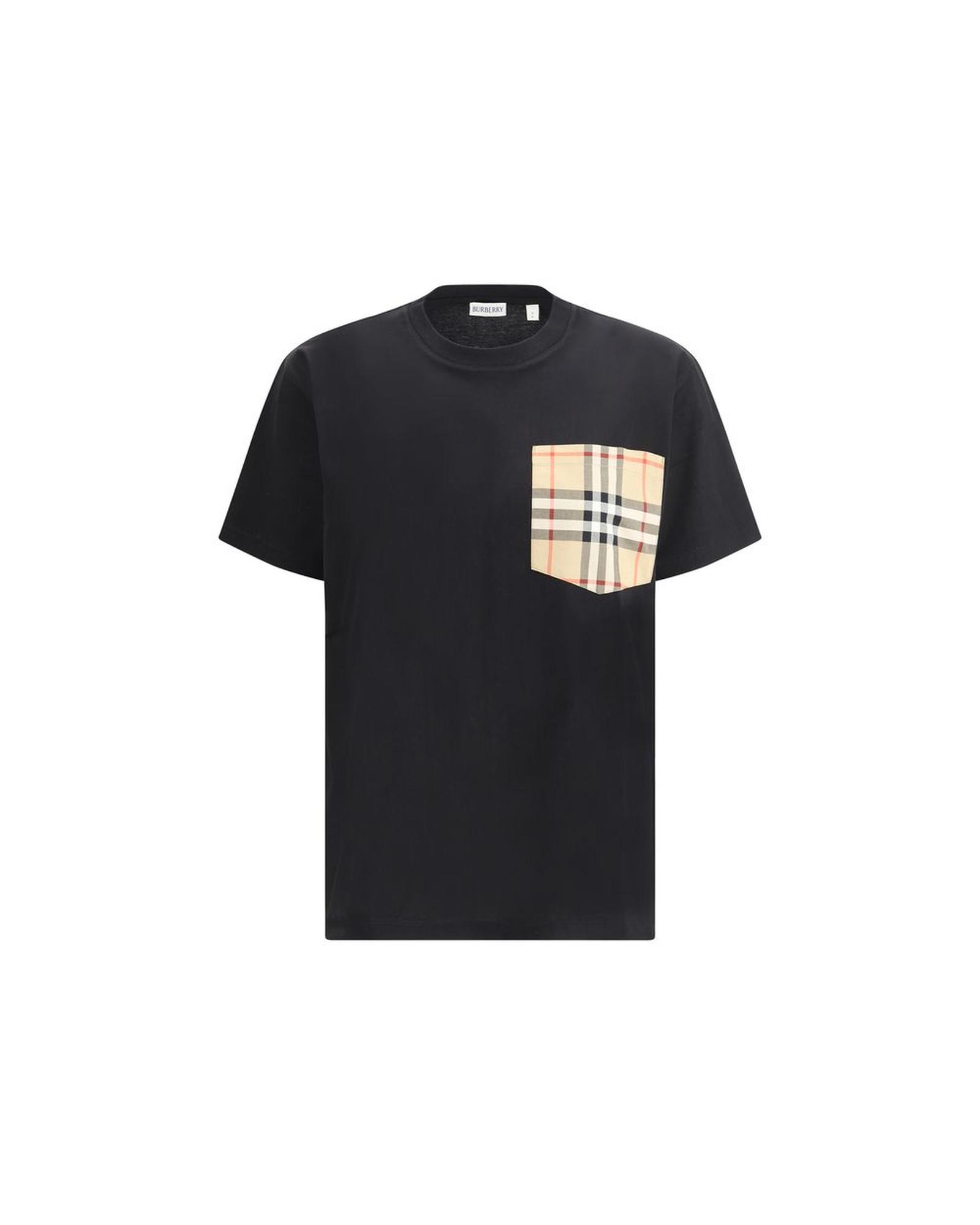 V539-BU-8103970A1189-S-202508300800-00 Burberry Women's Archive Check pocket t-shirt - S - Image 1