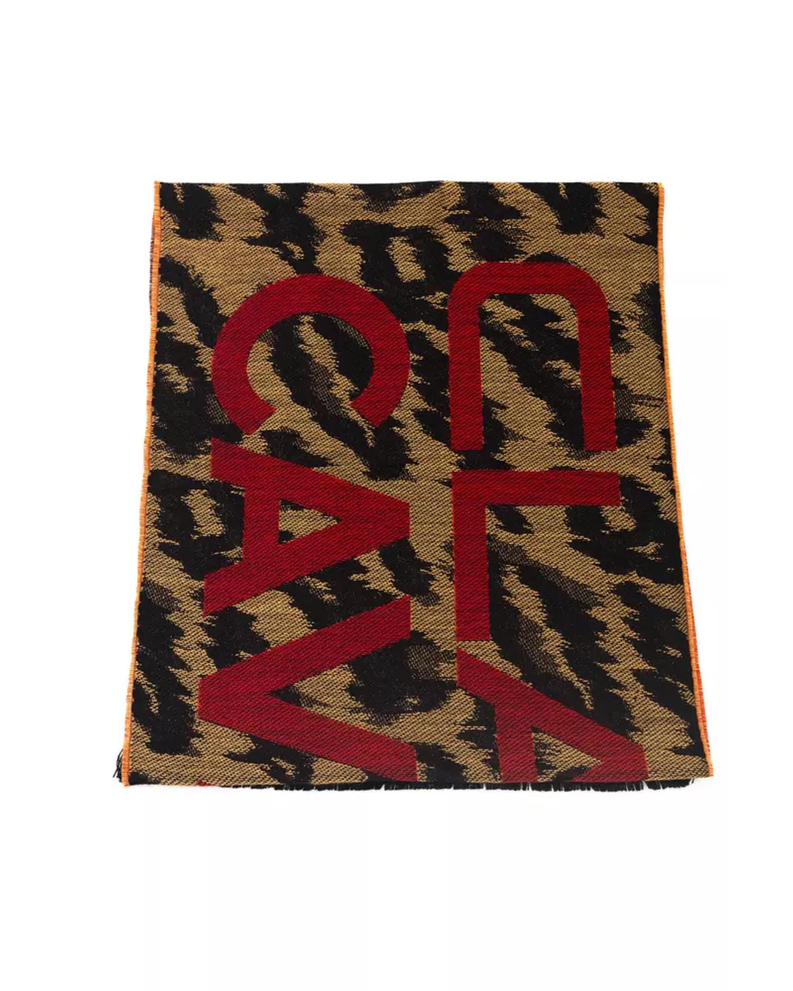 V539-CA-22208-202506160535-00 Cavalli Class Men's Exotic Animalier Fantasy Logo Scarf - One Size - Image 1