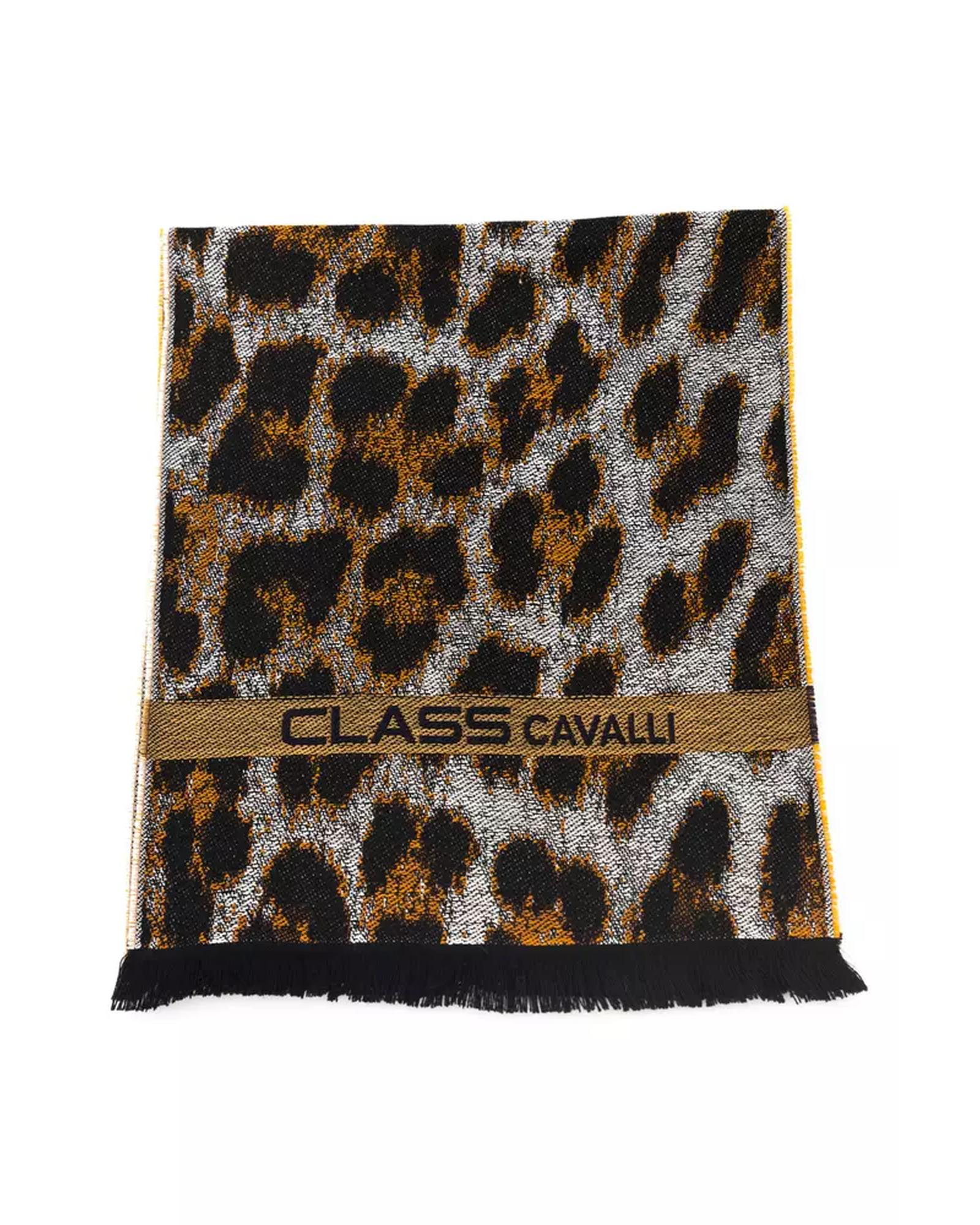 V539-CA-22211-202506160536-00 Cavalli Class Men's Elegant Animalier Fantasy Logo Scarf - One Size - Image 1