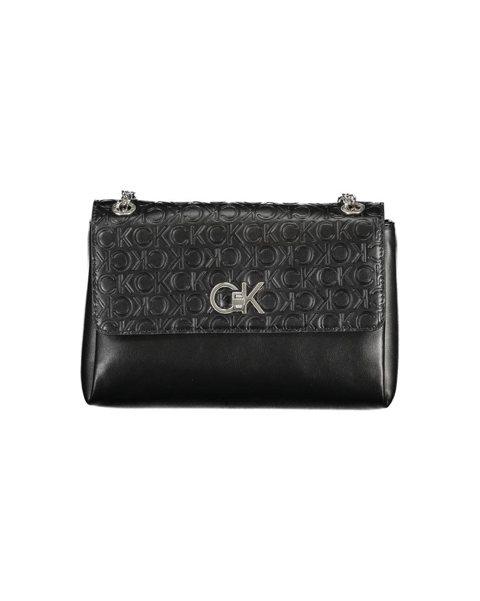 V539-CA-25959-202506161005-00 Calvin Klein Women's Black Polyester Handbag - One Size - Image 1