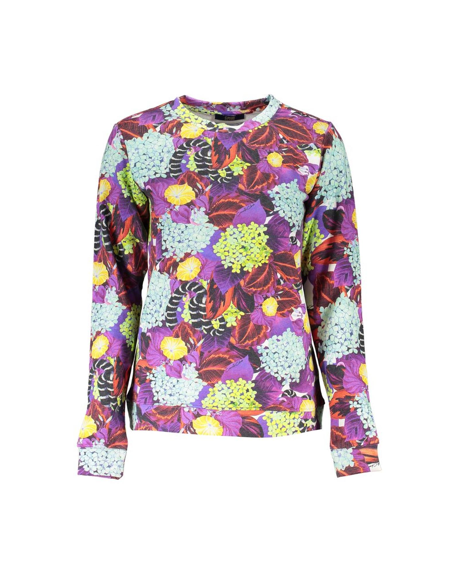 V539-CA-26815-XS-202506160826-00 Cavalli Class Women's Purple Cotton Sweater - XS - Image 1