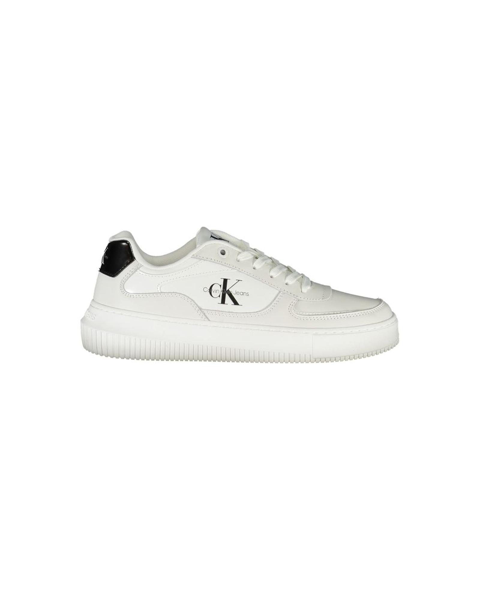 V539-CA-28512-EU39US9-202506160942-00 Calvin Klein Women's White Polyester Sneaker - 39 EU - Image 1