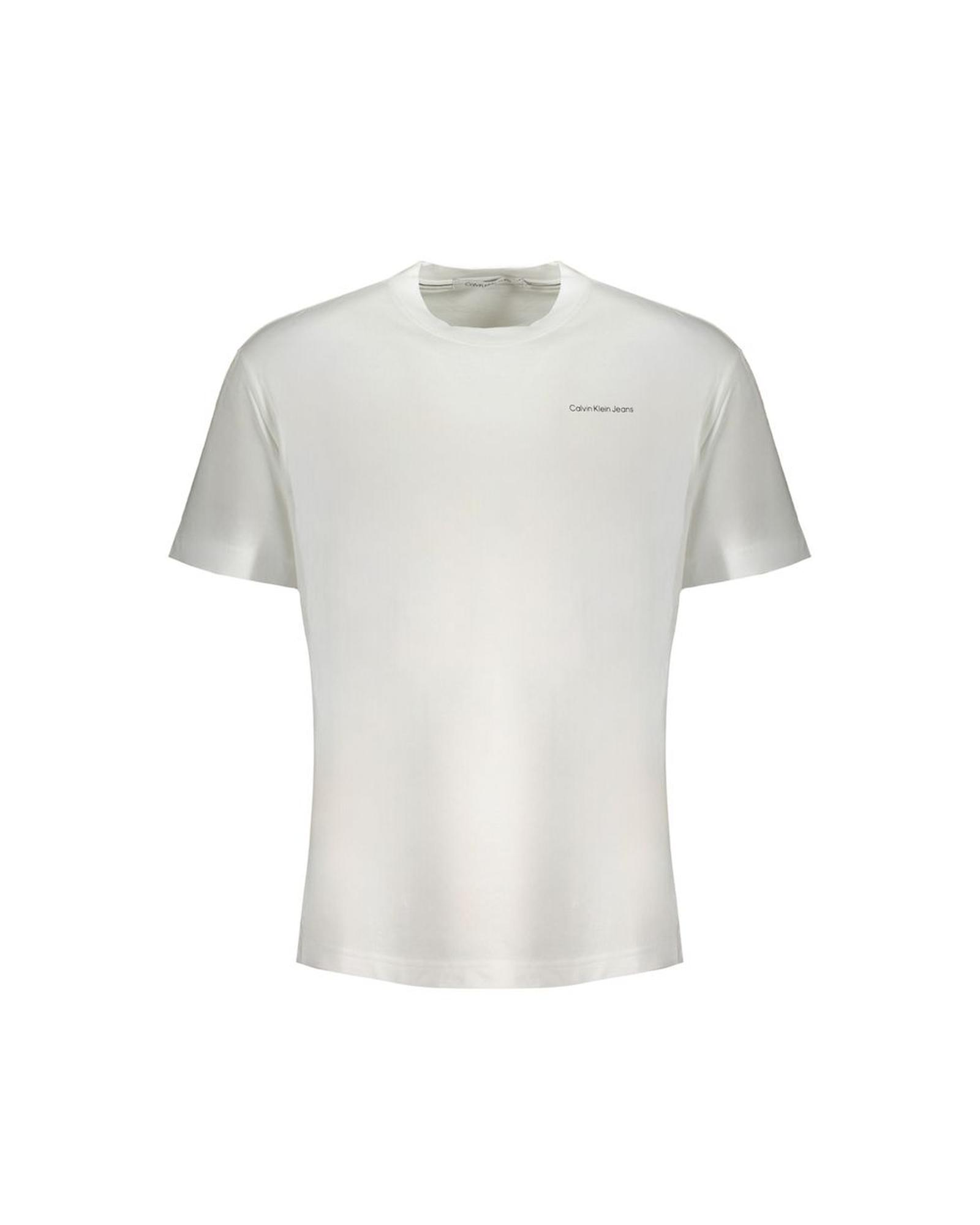 V539-CA-31342-XL-202506161235-00 Calvin Klein Men's White Cotton T-Shirt - XL - Image 1