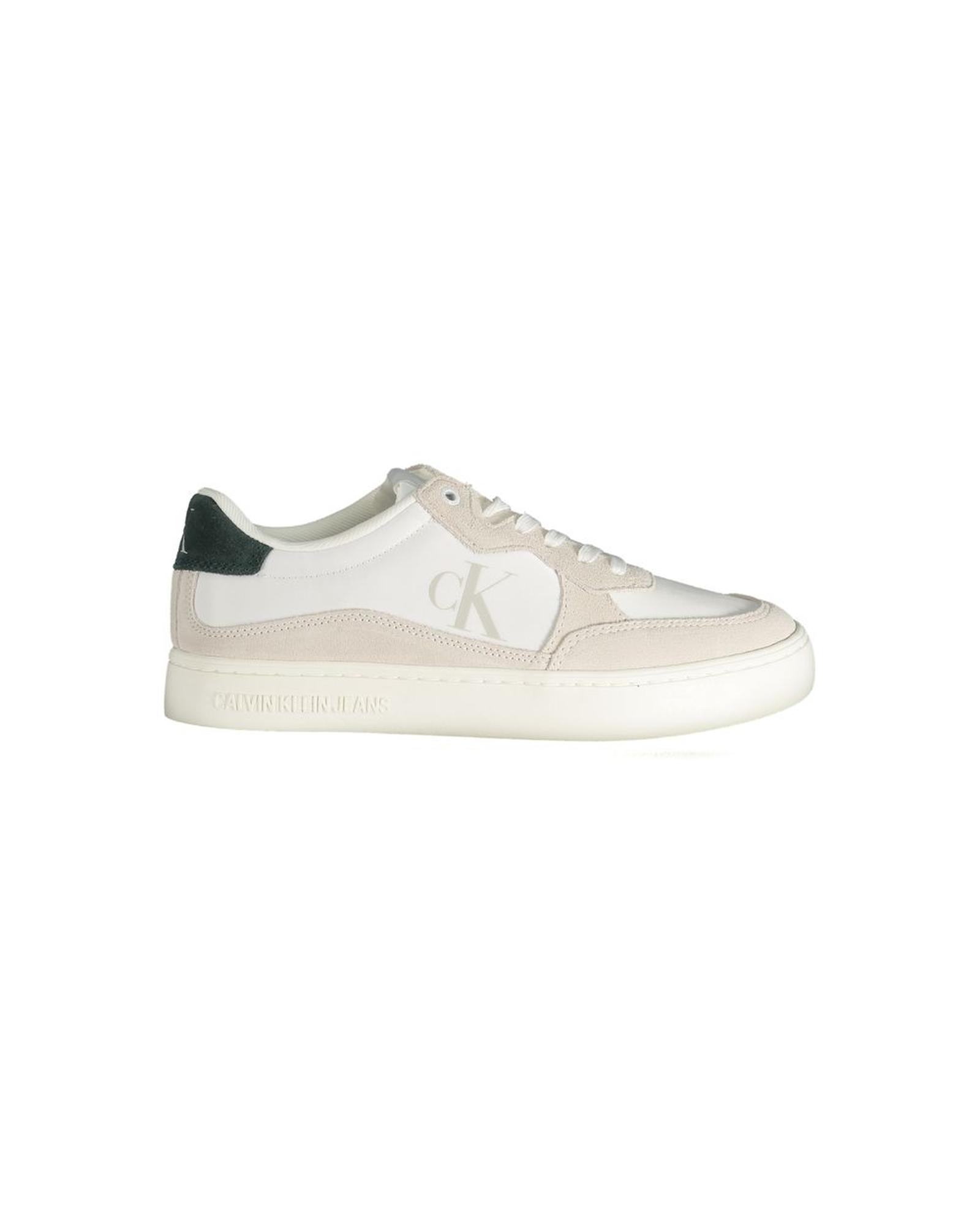 V539-CA-31495-EU40US7-202506161247-00 Calvin Klein Men's White Leather Sneaker - 40 EU - Image 1