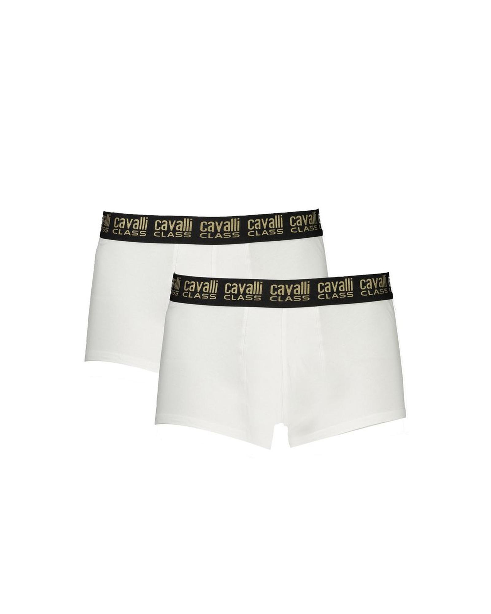 V539-CA-32609-XXL-202506161027-00 Cavalli Class Men's White Cotton Underwear - 2XL - Image 1