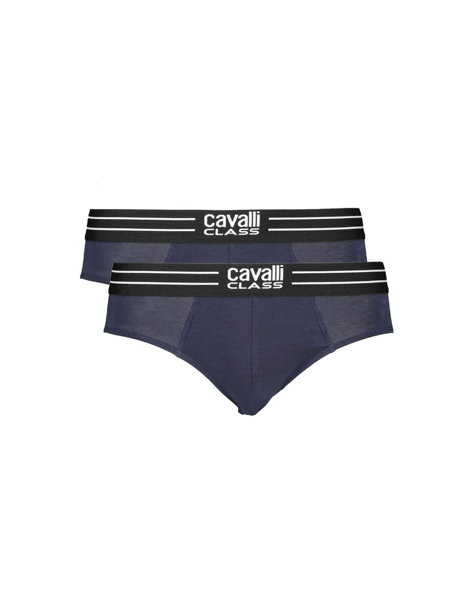 V539-CA-32713-XL-202506161040-00 Cavalli Class Men's Blue Cotton Underwear - XL - Image 1