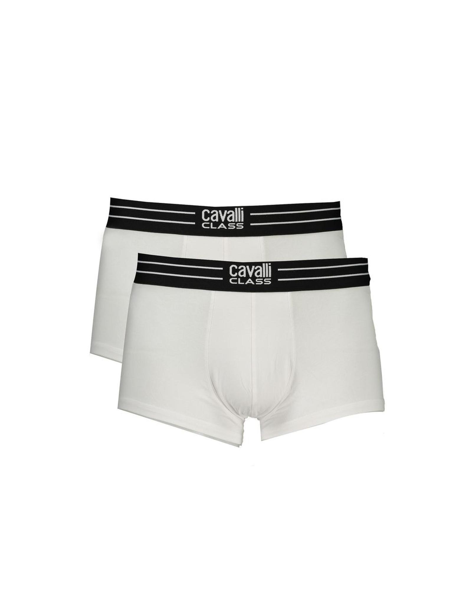 V539-CA-32718-S-202506161052-00 Cavalli Class Men's White Cotton Underwear - S - Image 1