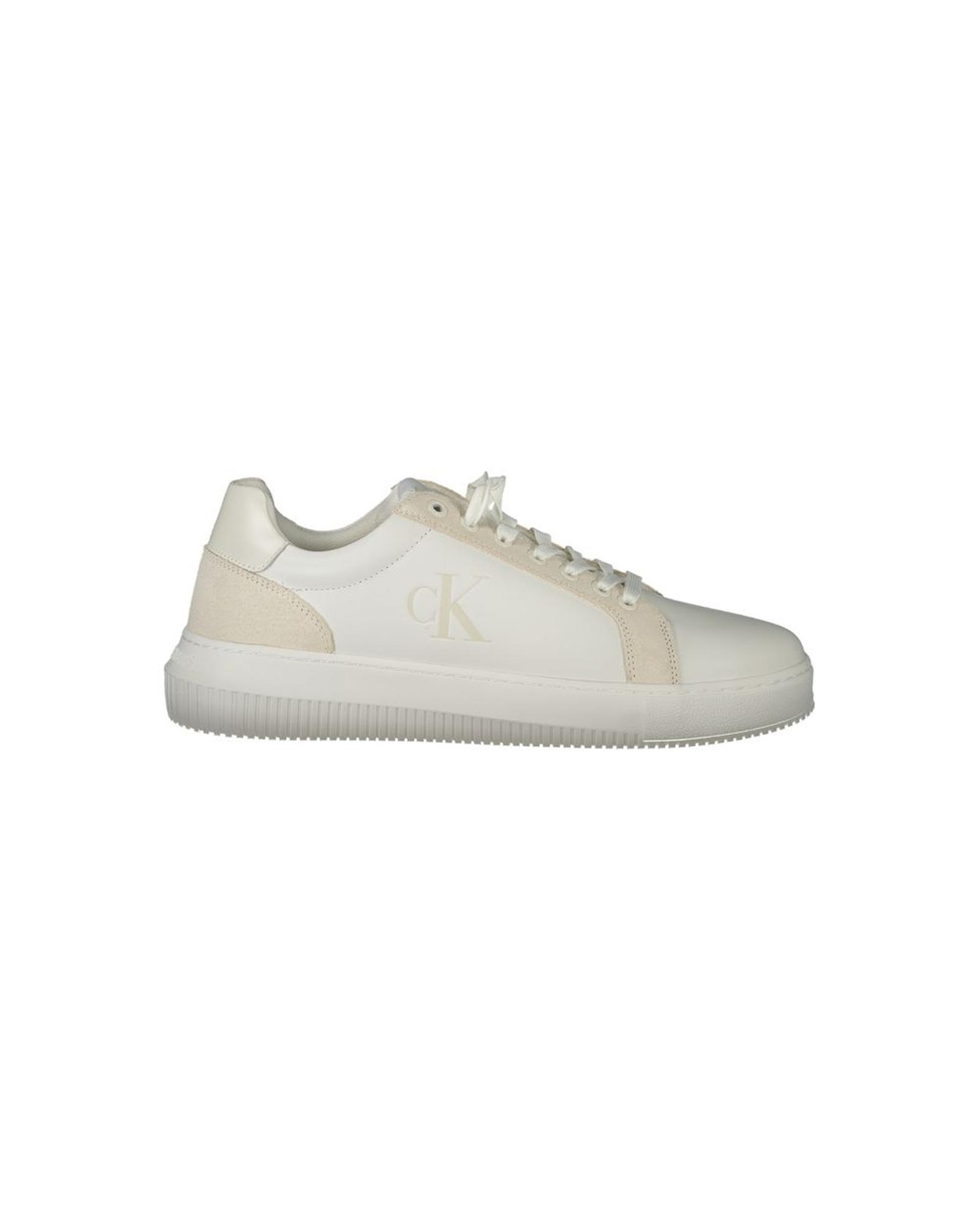 V539-CA-33695-EU42US9-202506161147-00 Calvin Klein Men's White Polyester Sneaker - 42 EU - Image 1