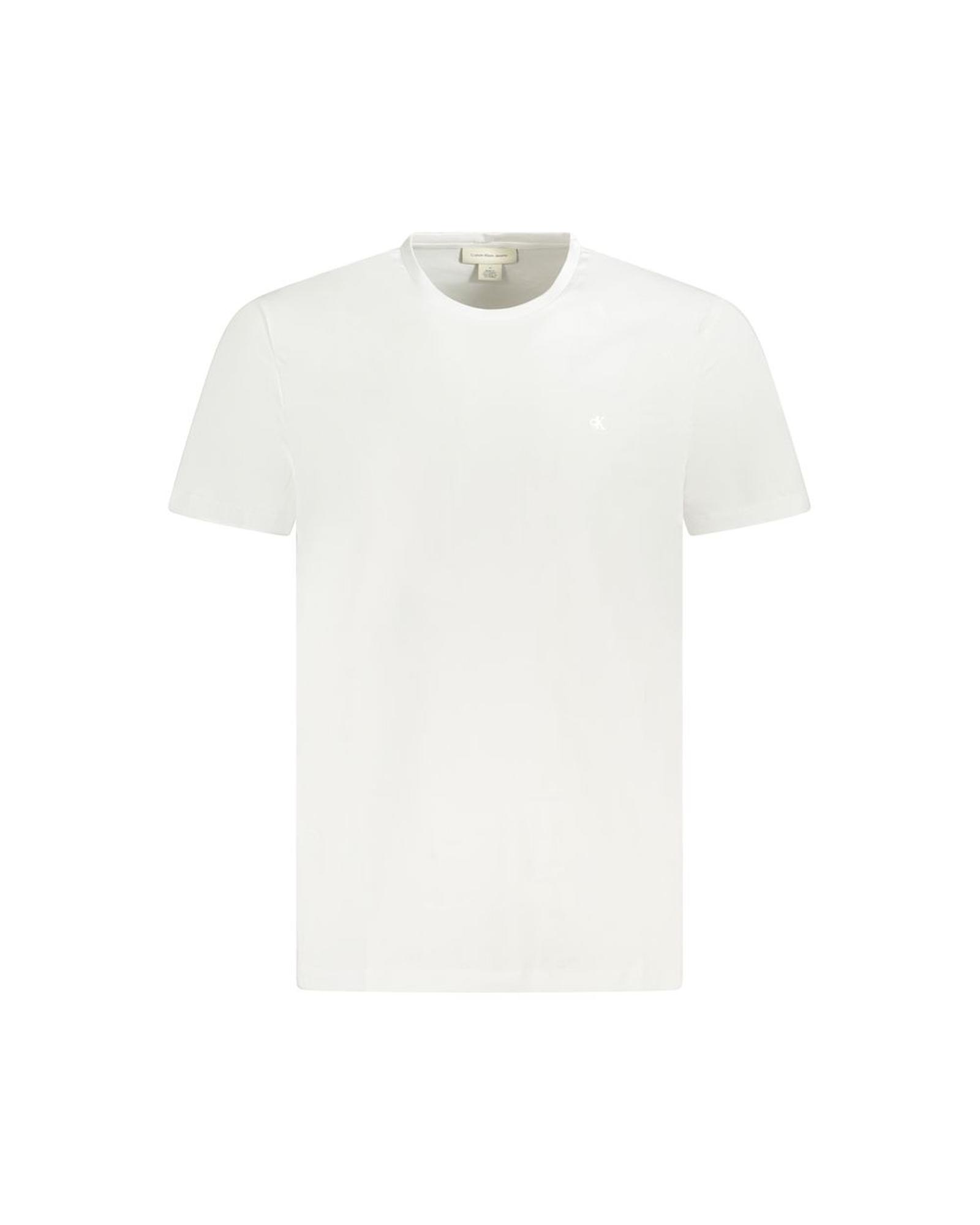 V539-CA-35628-L-202506161422-00 Calvin Klein Men's White Cotton T-Shirt - L - Image 1