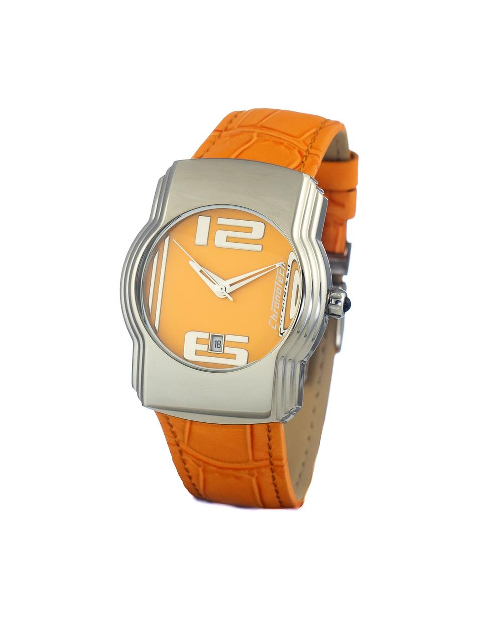 V539-CHCT7279B07AC-202506161712-00 Chronotech Women's Orange Leather Watch - One Size - Image 1