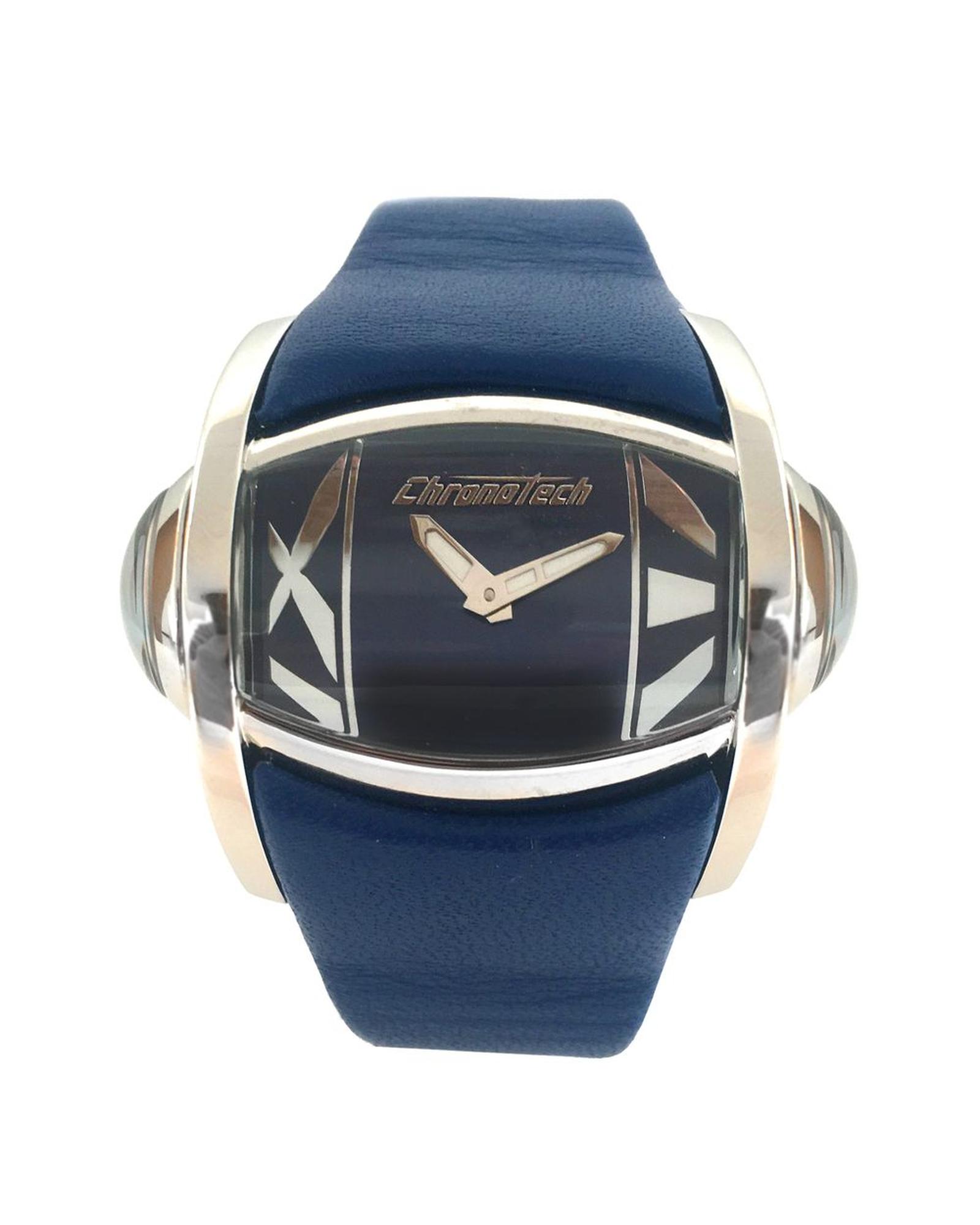 V539-CHCT7681M03AC-202506161740-00 Chronotech Women's Blue Leather Watch - One Size - Image 1