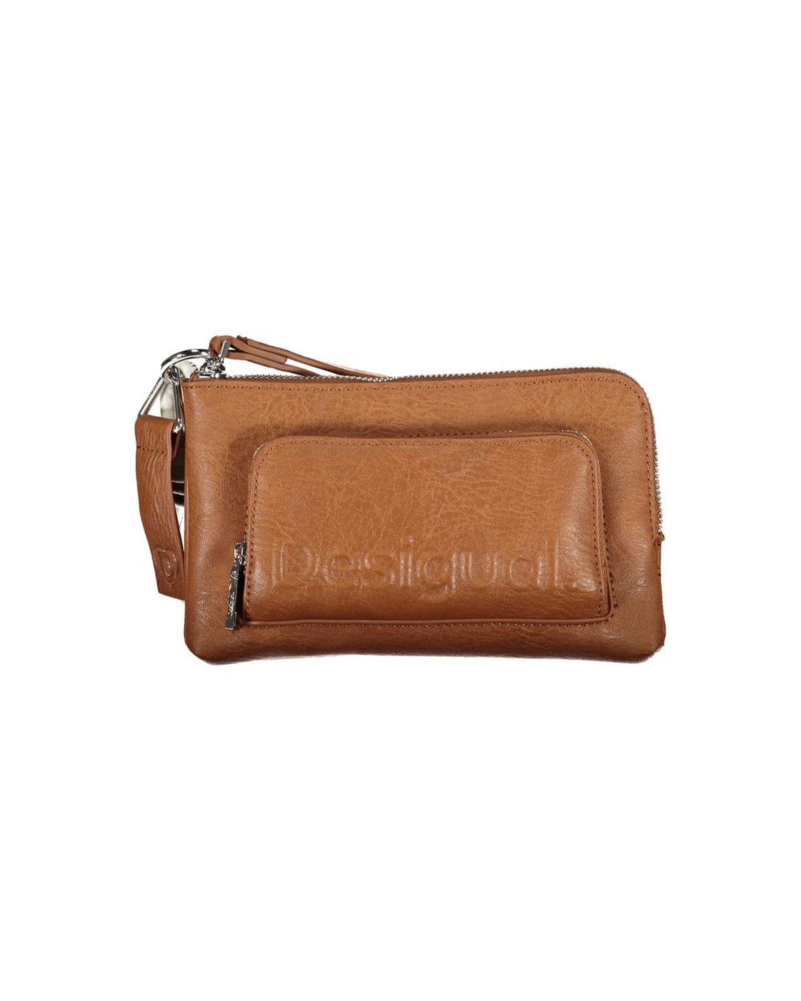 V539-DE-28962-202506162136-00 Desigual Women's Brown Polyethylene Handbag - One Size - Image 1