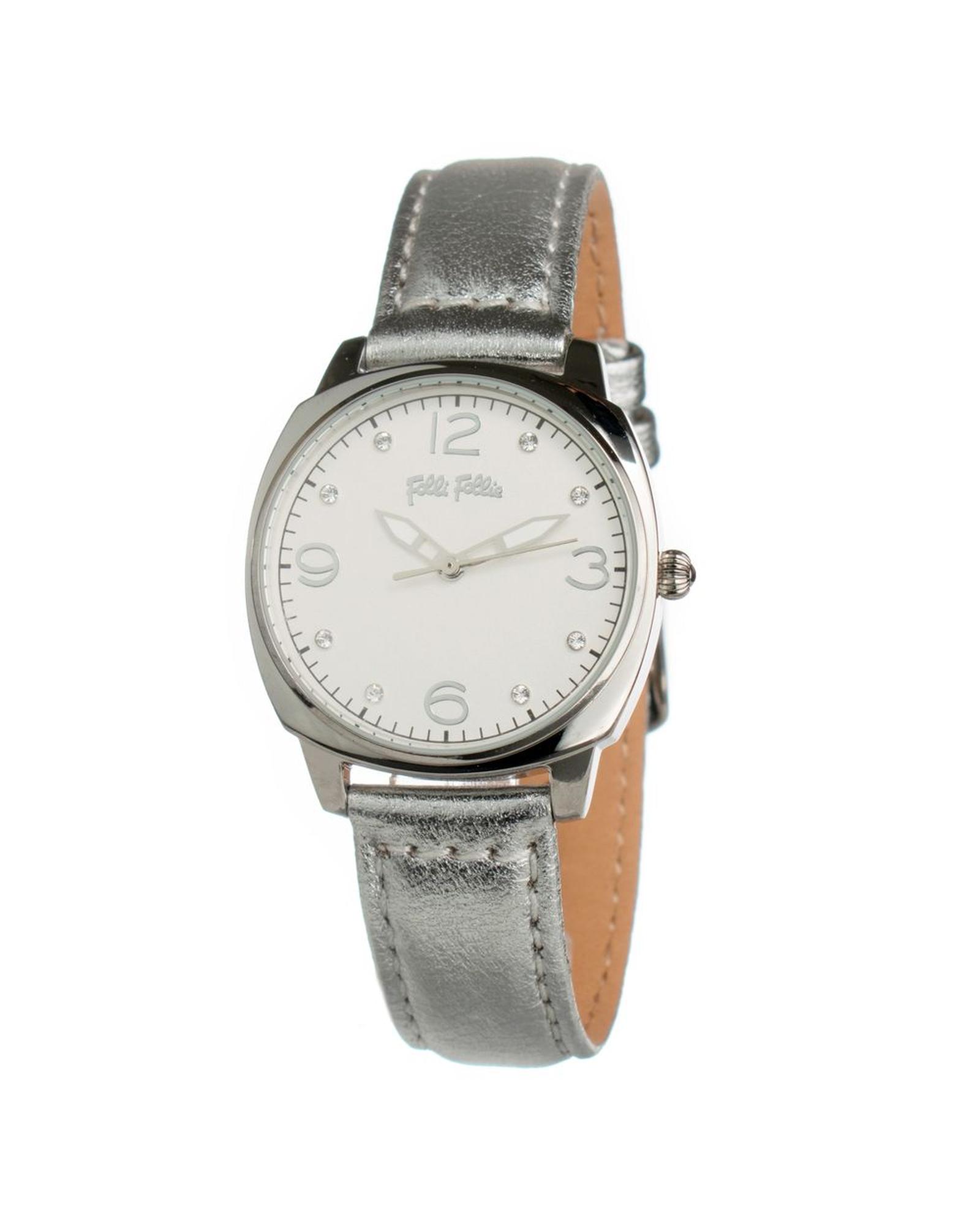 V539-FFWF14T021SSSAC-202506170030-00 Folli Follie Women's Gray Leather Watch - One Size - Image 1