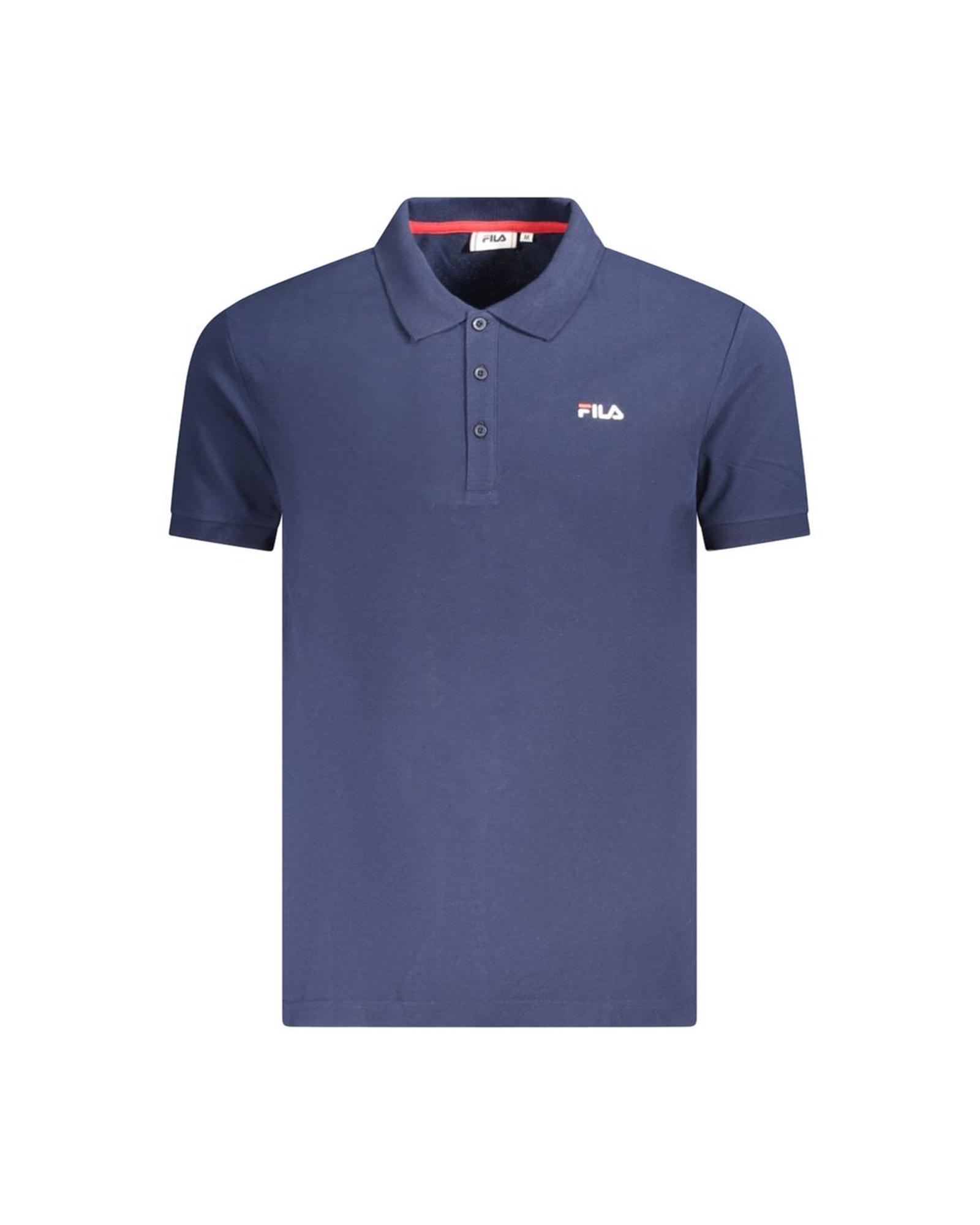 V539-FI-35392-XL-202506170141-00 Fila Men's Blue Cotton Polo Shirt - XL - Image 1