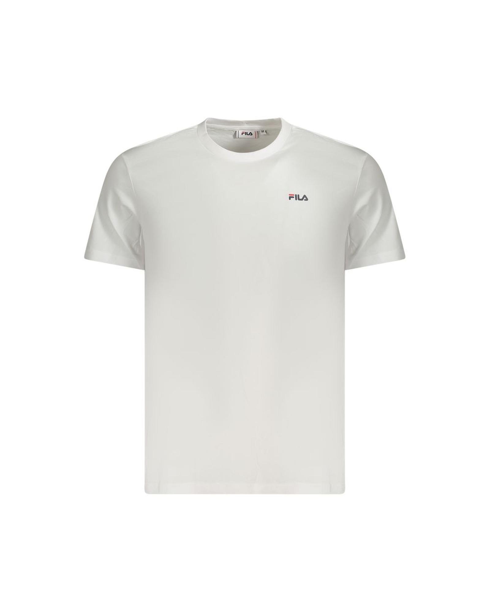 V539-FI-35399-M-202506162231-00 Fila Men's White Cotton T-Shirt - M - Image 1