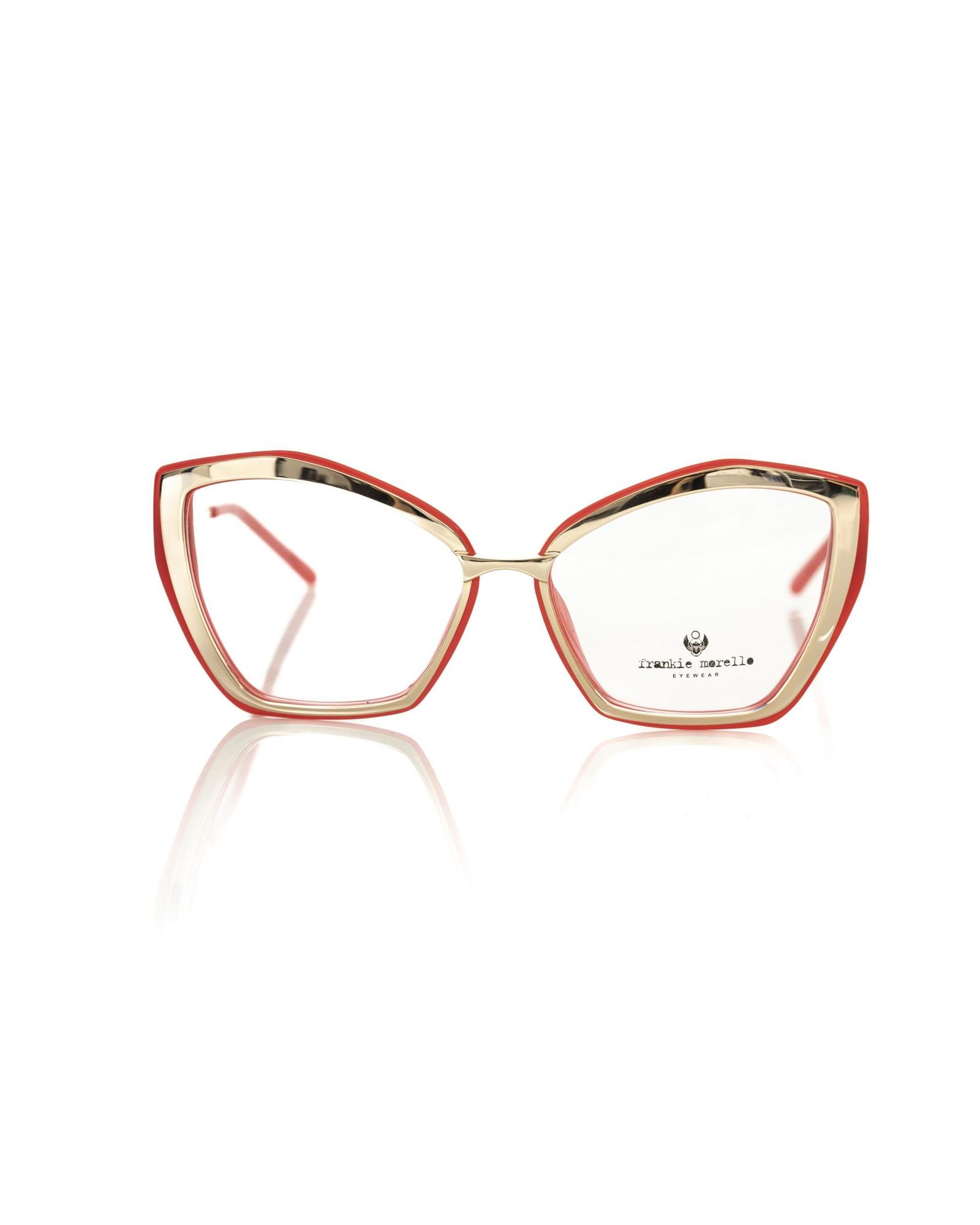 V539-FR-22097-202506162322-00 Frankie Morello Women's Chic Butterfly Gold and Coral Eyeglasses - One Size - Image 1