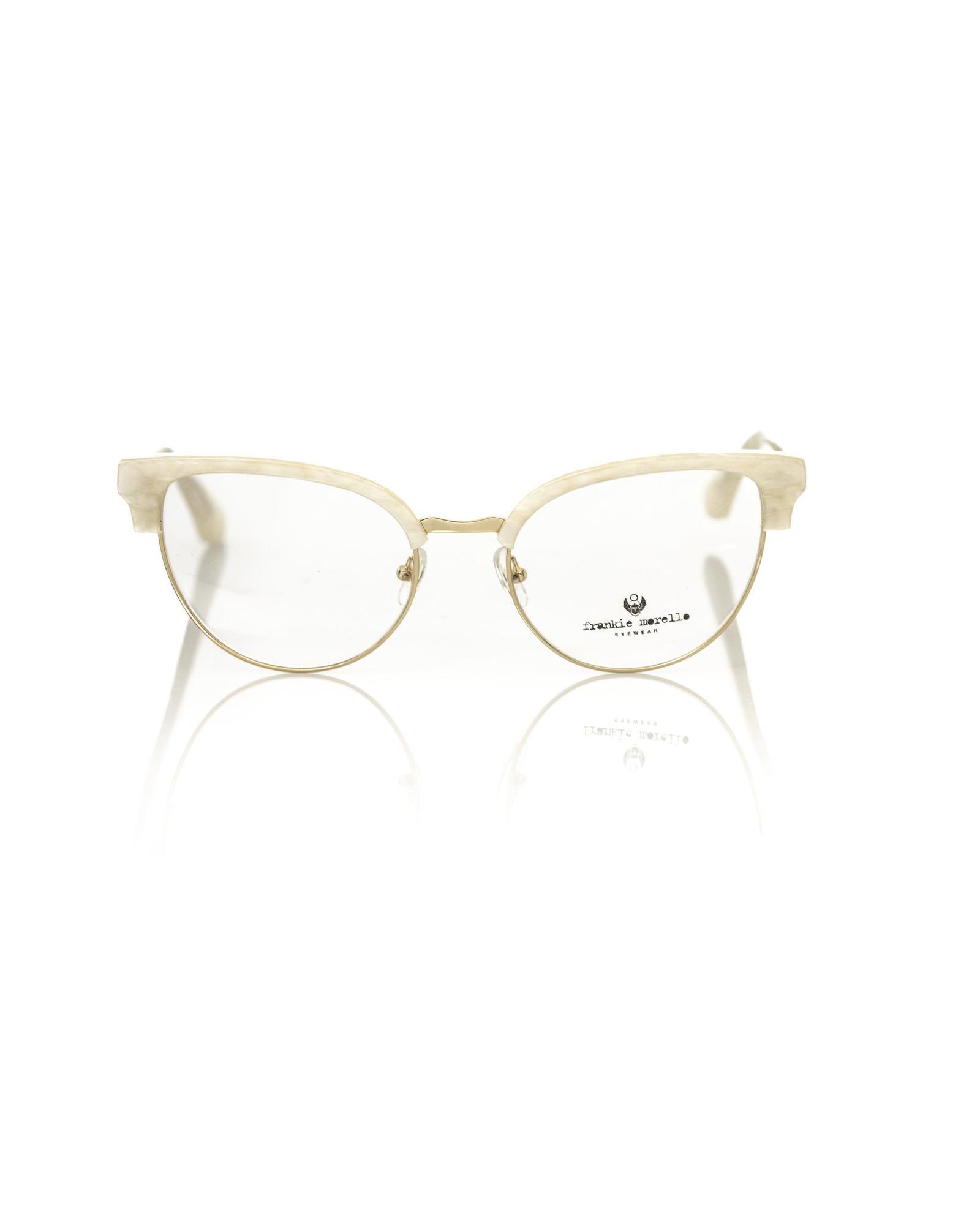 V539-FR-22111-202506162332-00 Frankie Morello Women's Elegant Mother Of Pearl Clubmaster Eyeglasses - One Size - Image 1