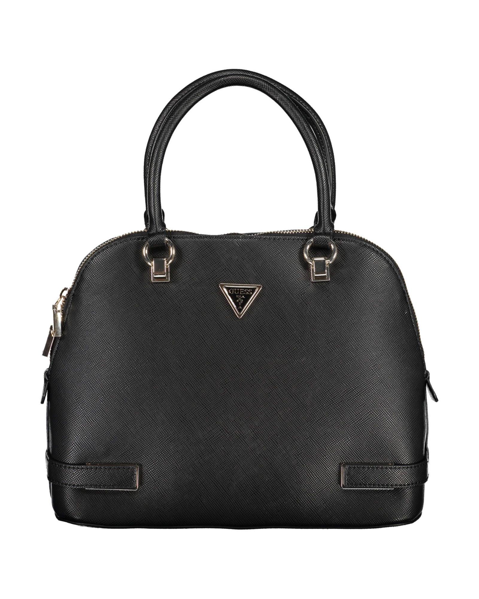 V539-GU-18476-202506162326-00 Guess Jeans Women's Chic Black Guess Handbag with Contrasting Details - One Size - Image 1