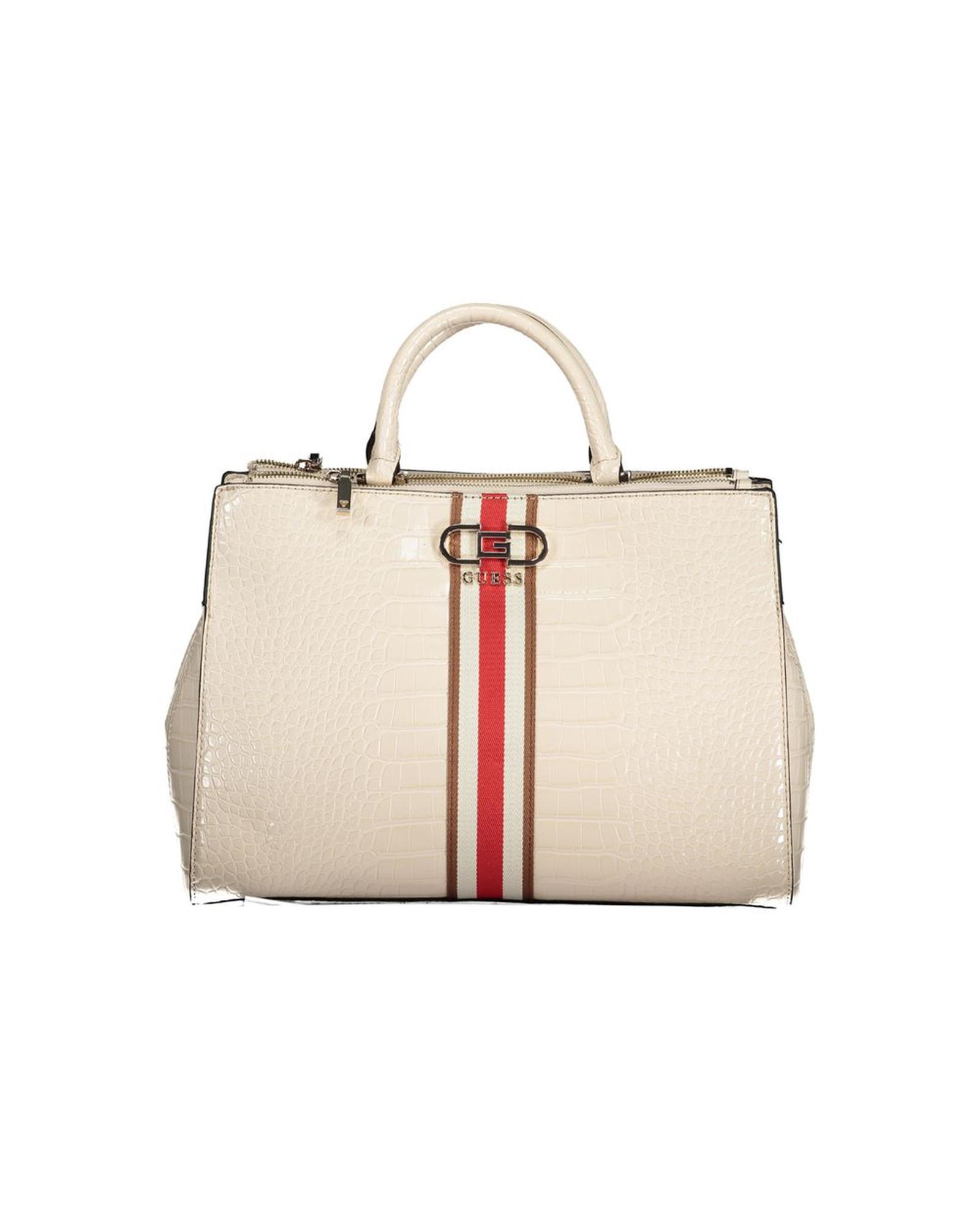 V539-GU-30169-202506162346-00 Guess Jeans Women's Beige Polyethylene Handbag - One Size - Image 1