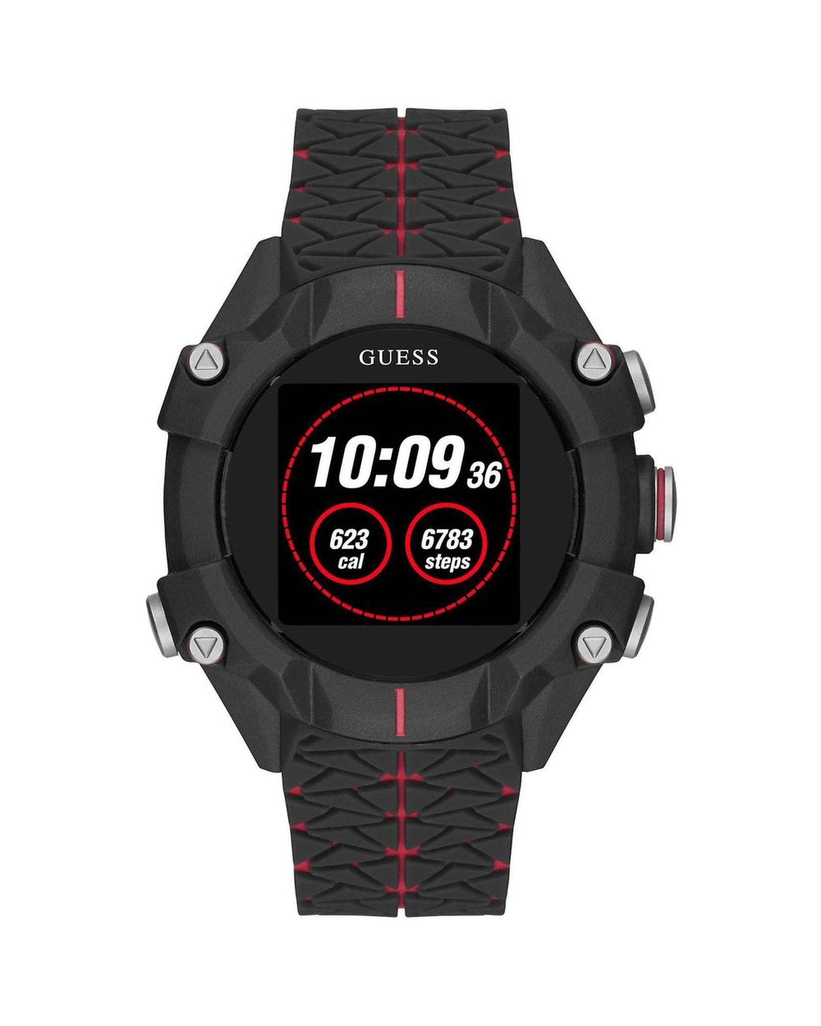 V539-GUC3001G1AC-202506170022-00 Guess Men's Black Resin Watch - One Size - Image 1