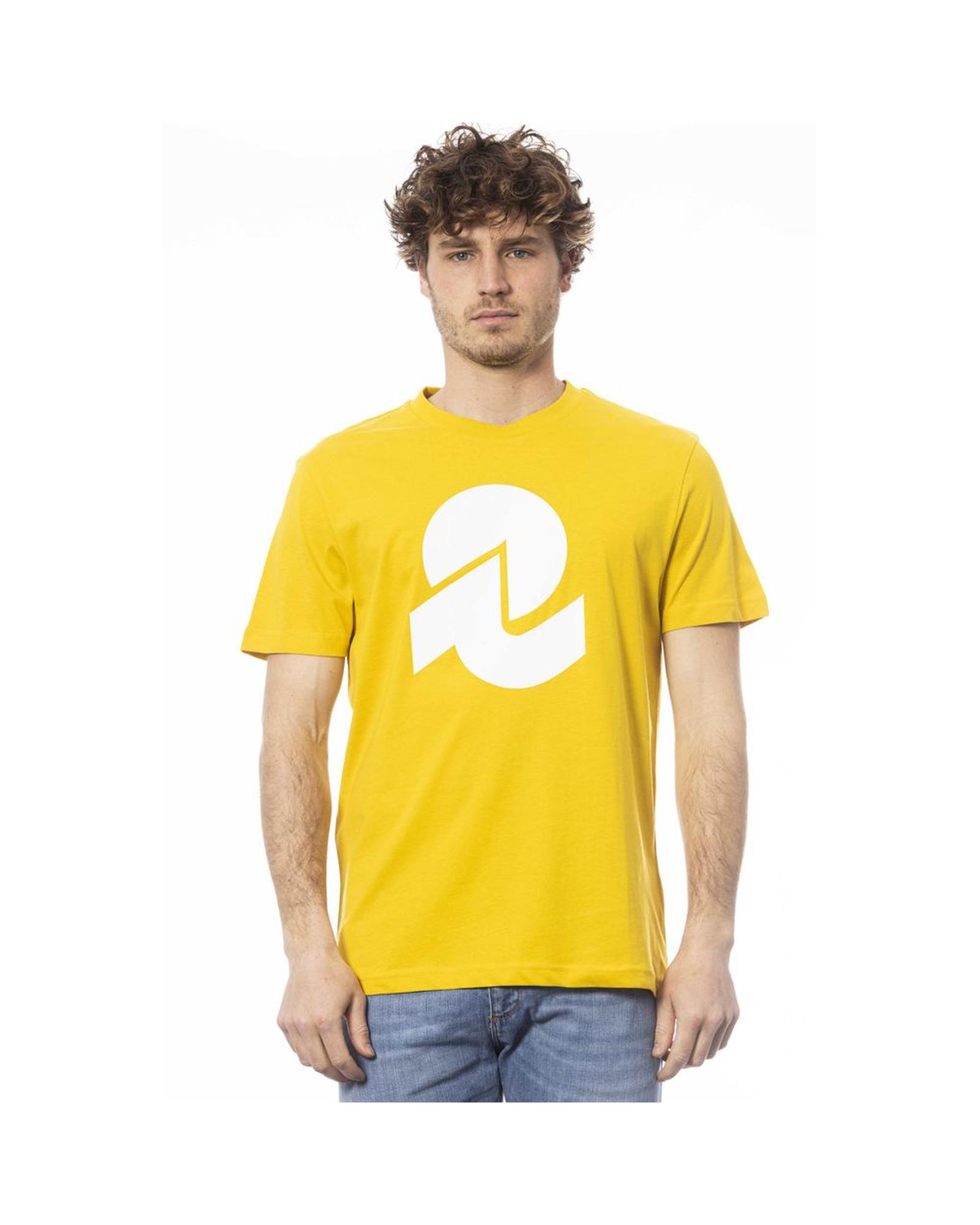 V539-IN-24032-M-170002-00 Invicta Men's Yellow Cotton T-Shirt - M - Image 1
