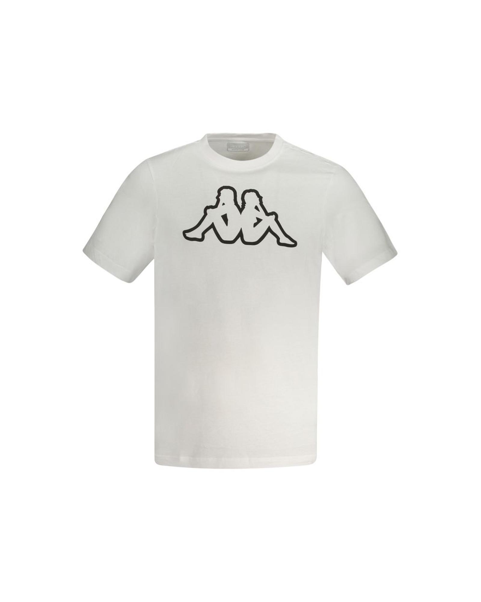V539-KA-33206-S-202506170731-00 Kappa Men's White Cotton T-Shirt - S - Image 1
