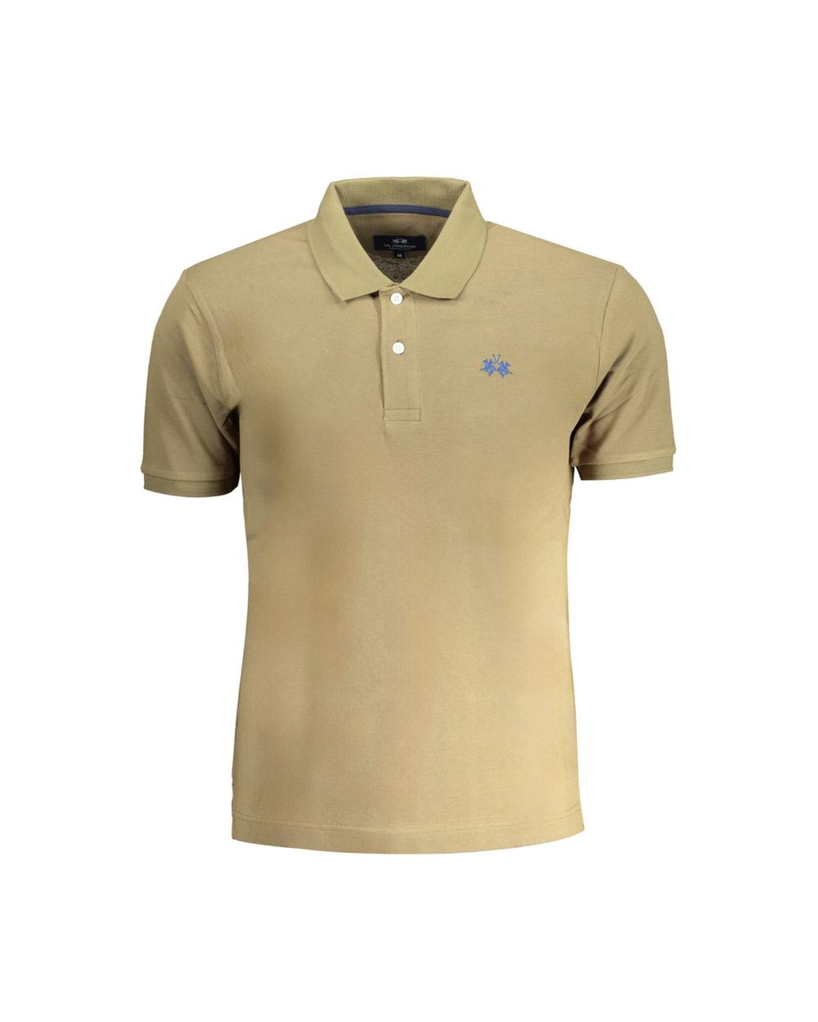 V539-LA-30438-S-202506170506-00 La Martina Men's Green Cotton Polo Shirt - S - Image 1