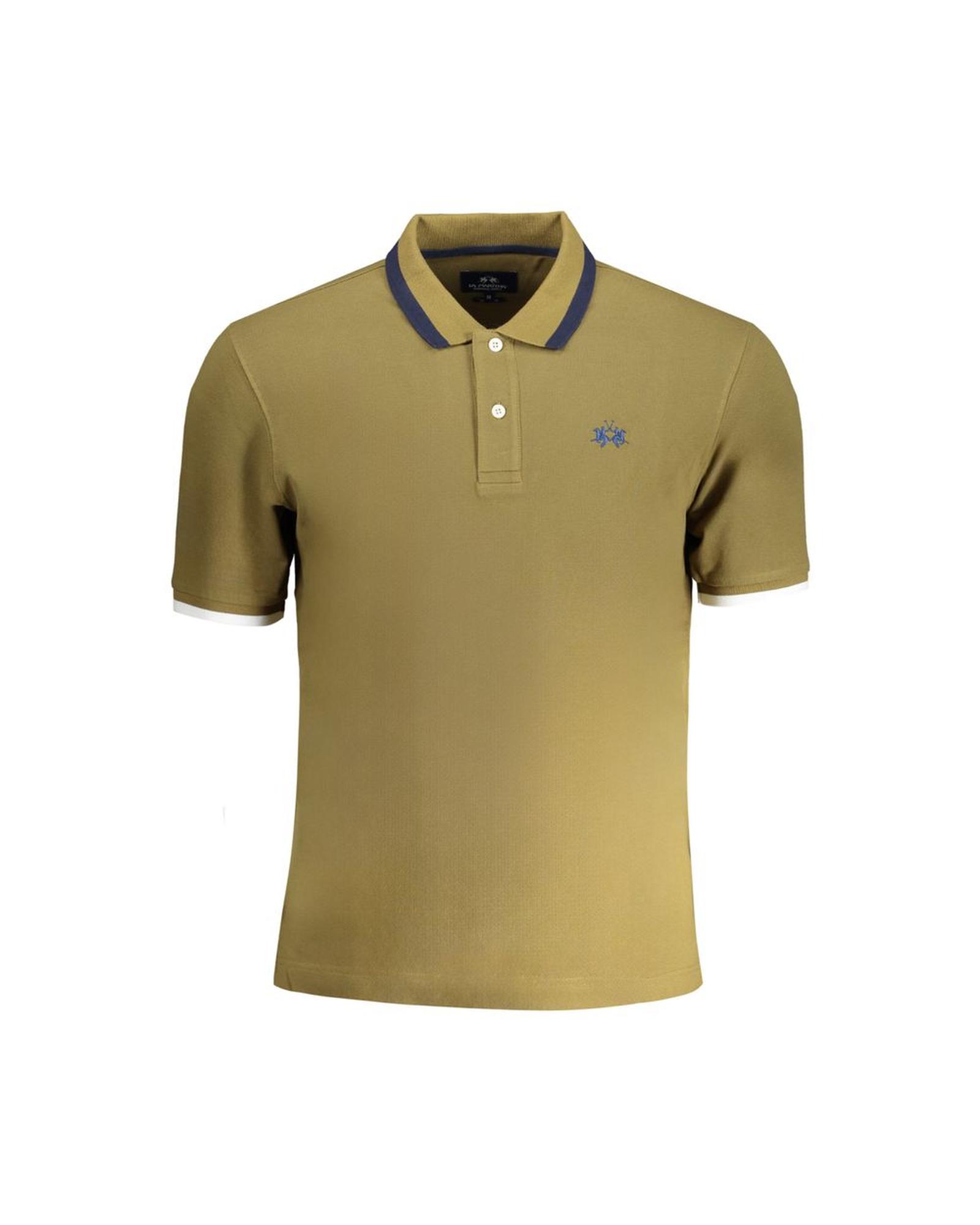 V539-LA-30441-M-202506170507-00 La Martina Men's Green Cotton Polo Shirt - M - Image 1