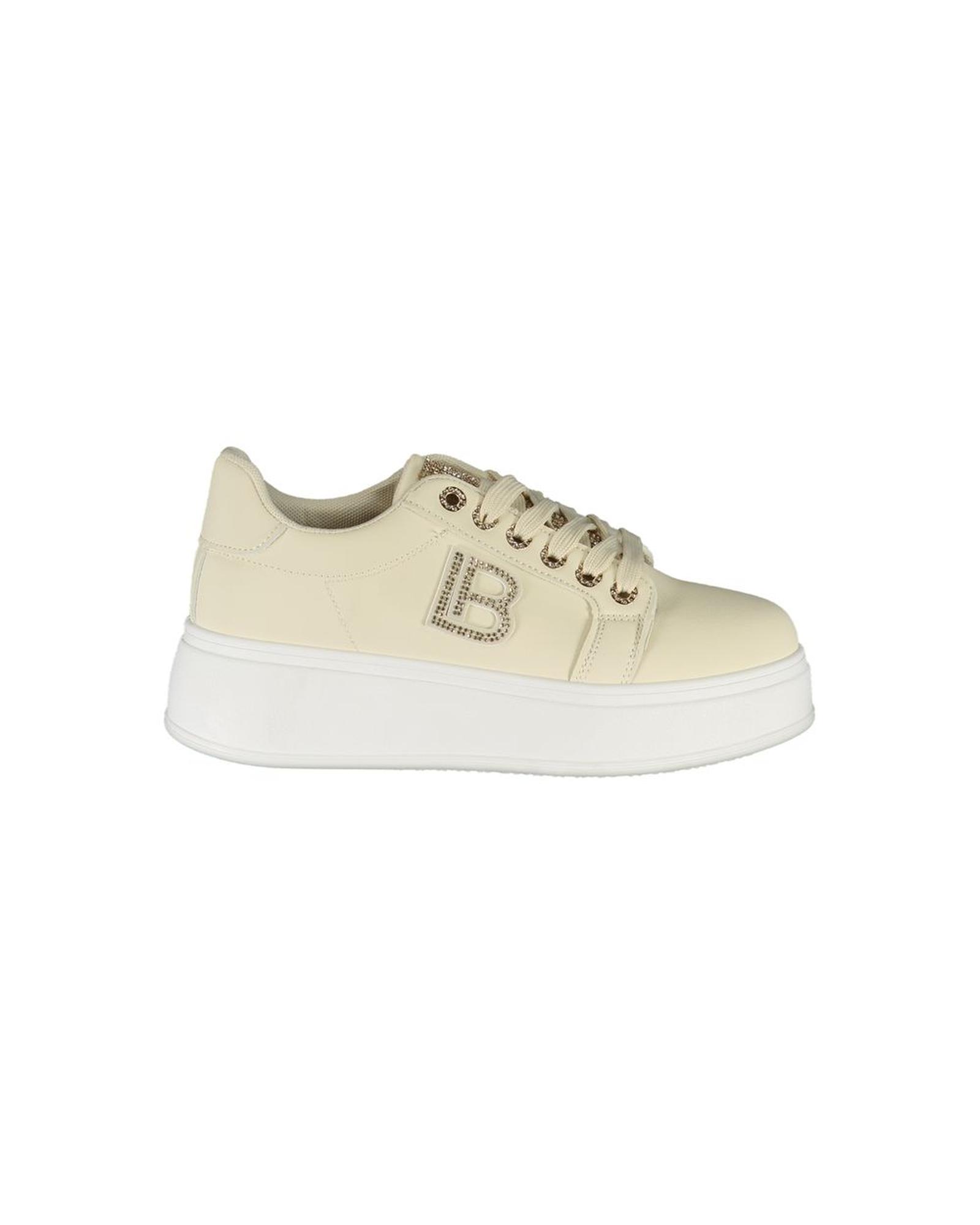 V539-LA-36485-EU39US9-202506170601-00 Laura Biagiotti Women's Beige Polyester Sneaker - 39 EU - Image 1