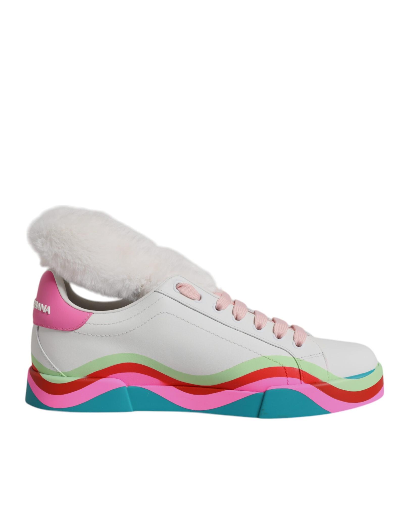 V539-LA12552-365-202506170535-00 Dolce & Gabbana Women's Multicolor Low Top Trainers Sneakers Shoes - 36.5 EU - Image 1