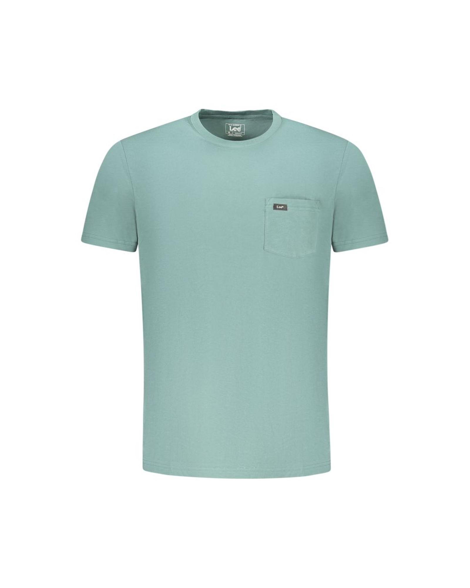 V539-LE-35375-L-202506171031-00 Lee Men's Green Cotton T-Shirt - L - Image 1